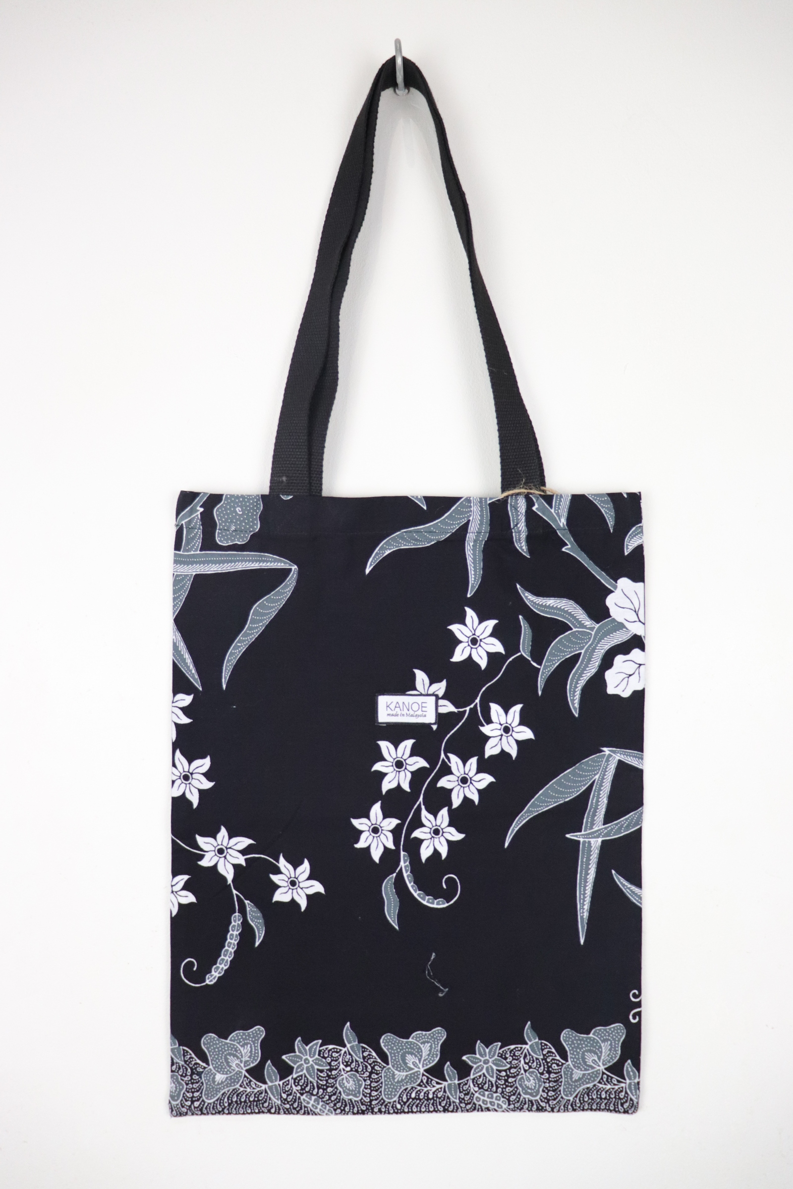 Batik Tote Bag - Mid Dark Lily  (E)