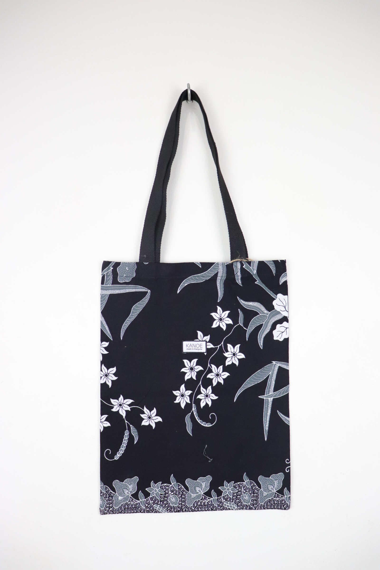 Batik Tote Bag - Mid Dark Lily  (E)