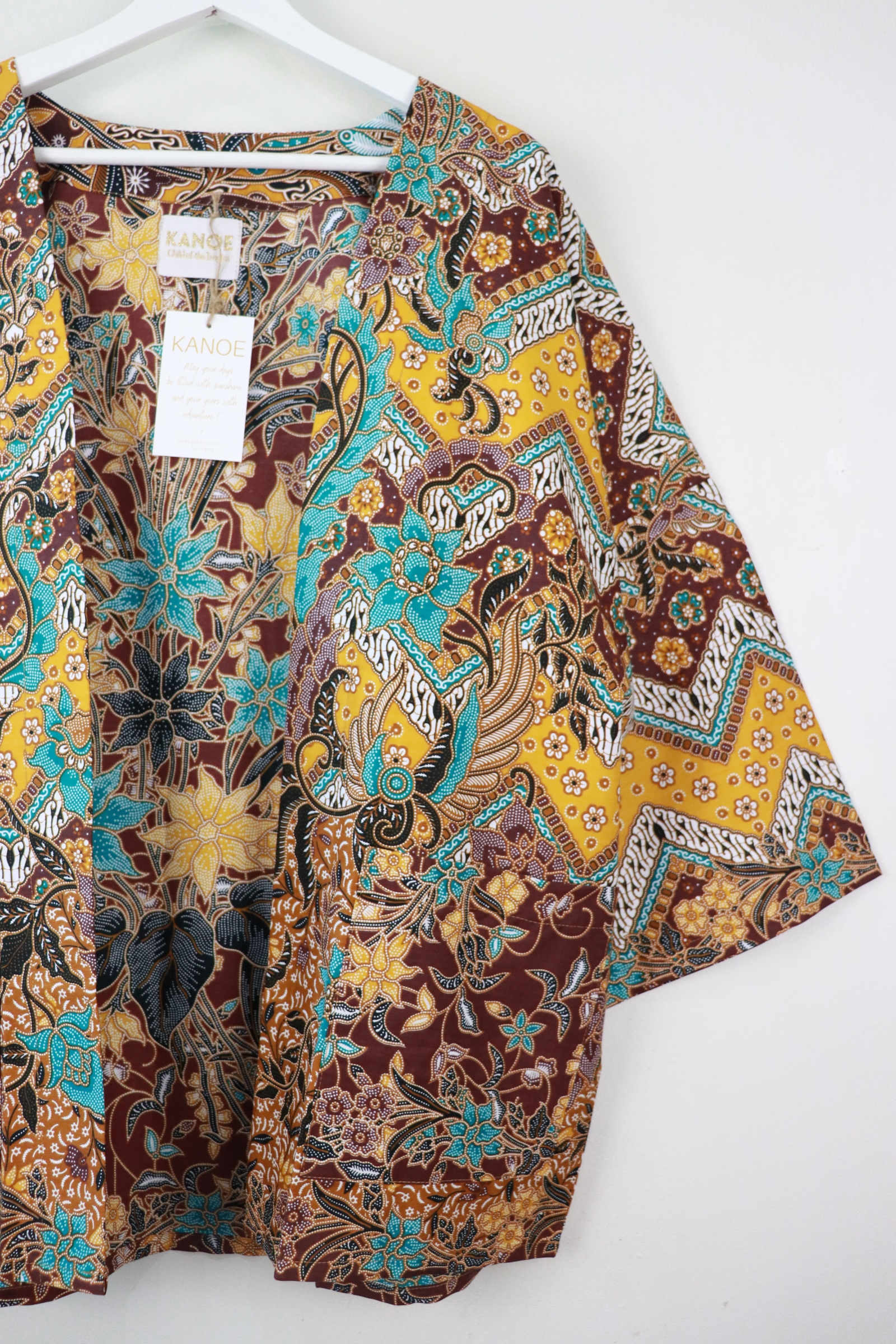 Batik Kimono Basic - Fields of Marigold