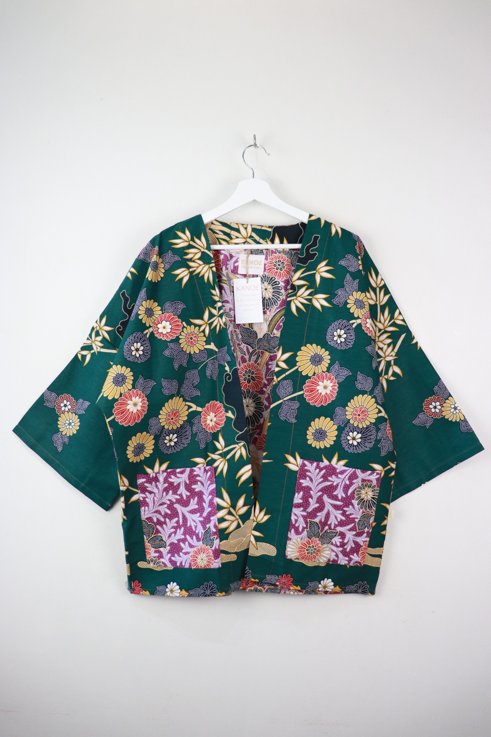Batik Kimono Basic - Wisteria Tree