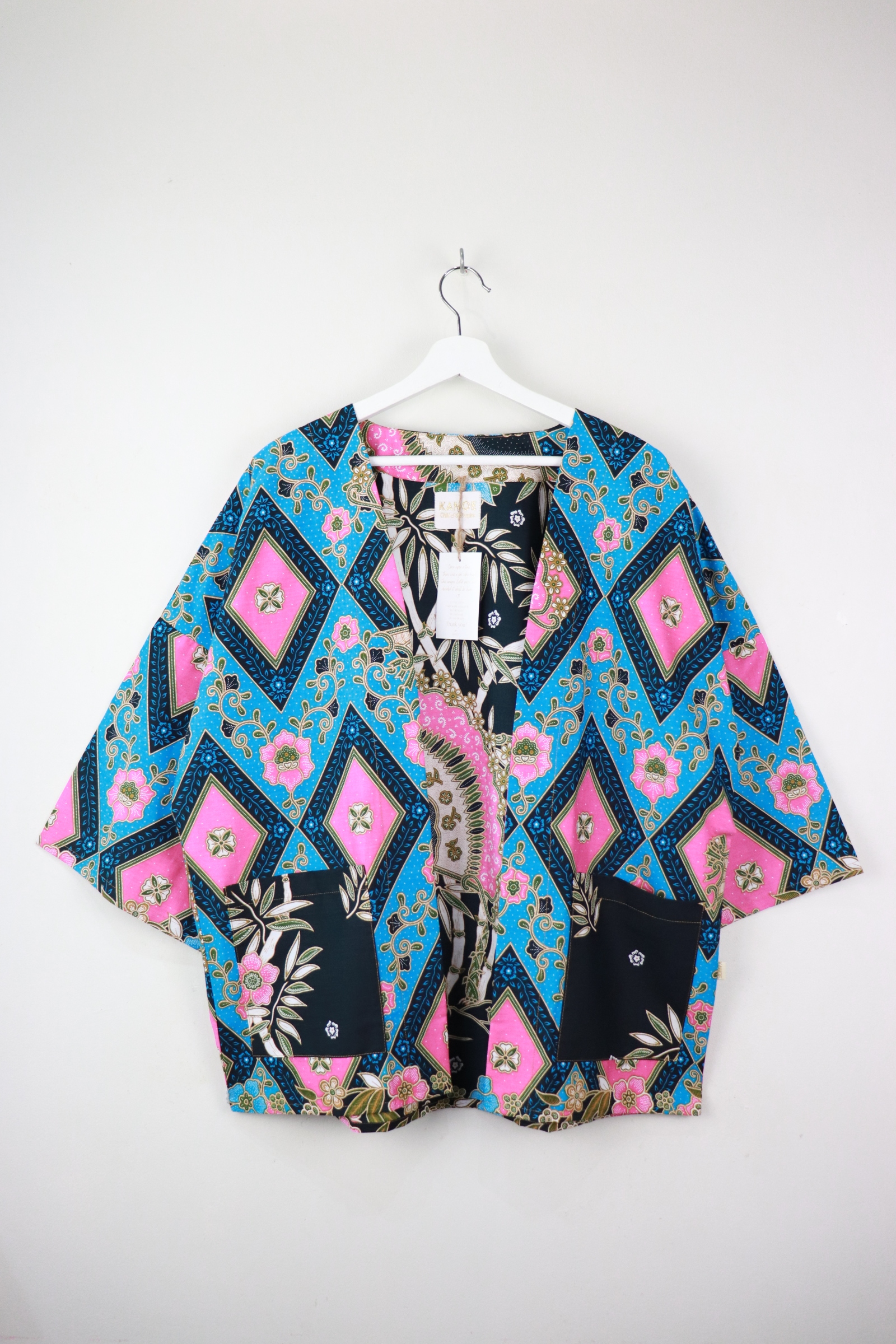 Batik Kimono Basic - Hydrangea Diamonds