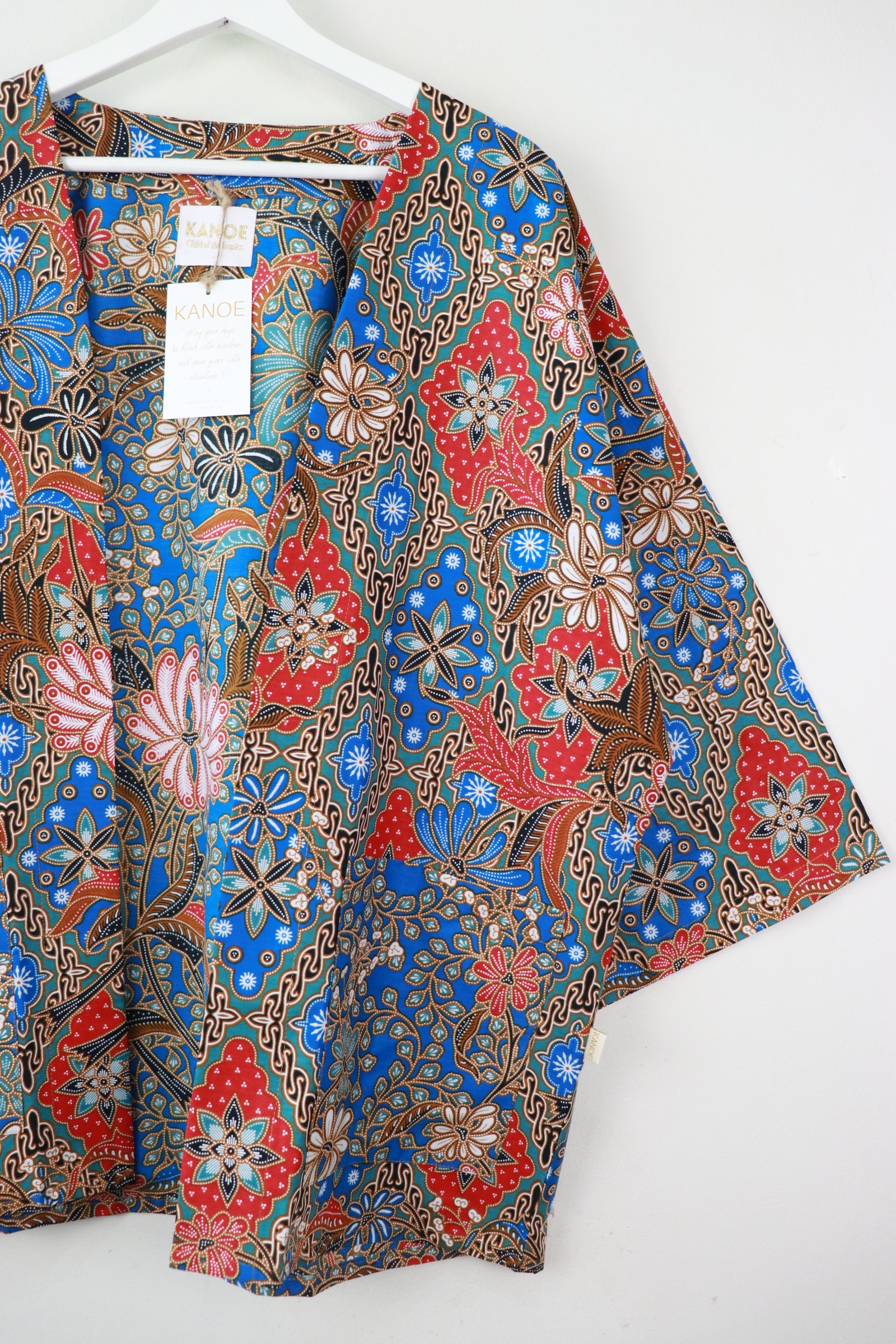 Batik Kimono Basic - Lotus Garden