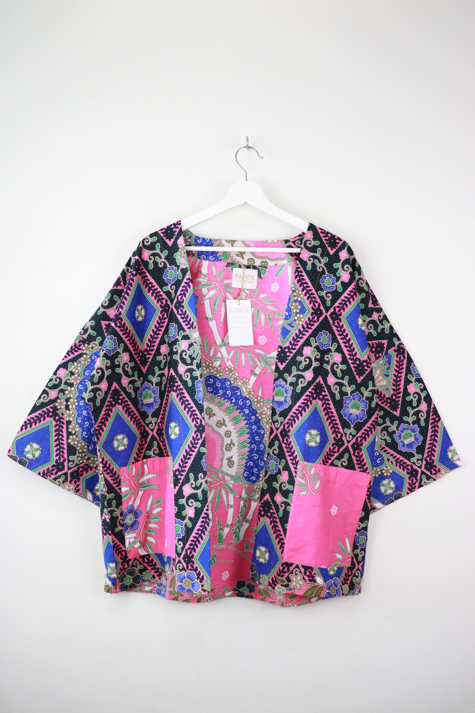 Batik Kimono Basic - Pretty in Petunia