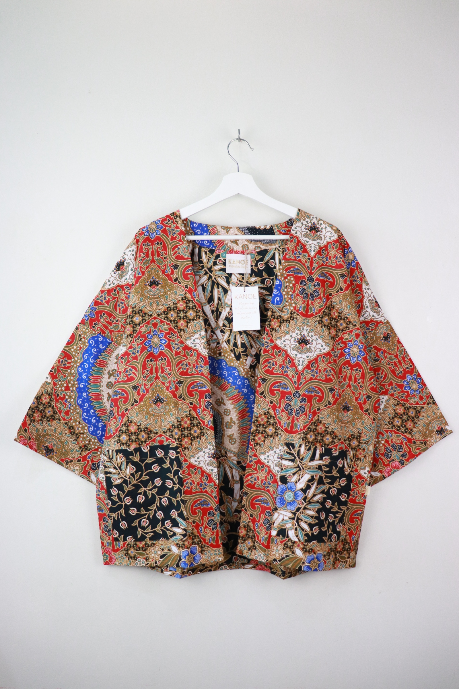 Batik Kimono Basic - Red Dahlia