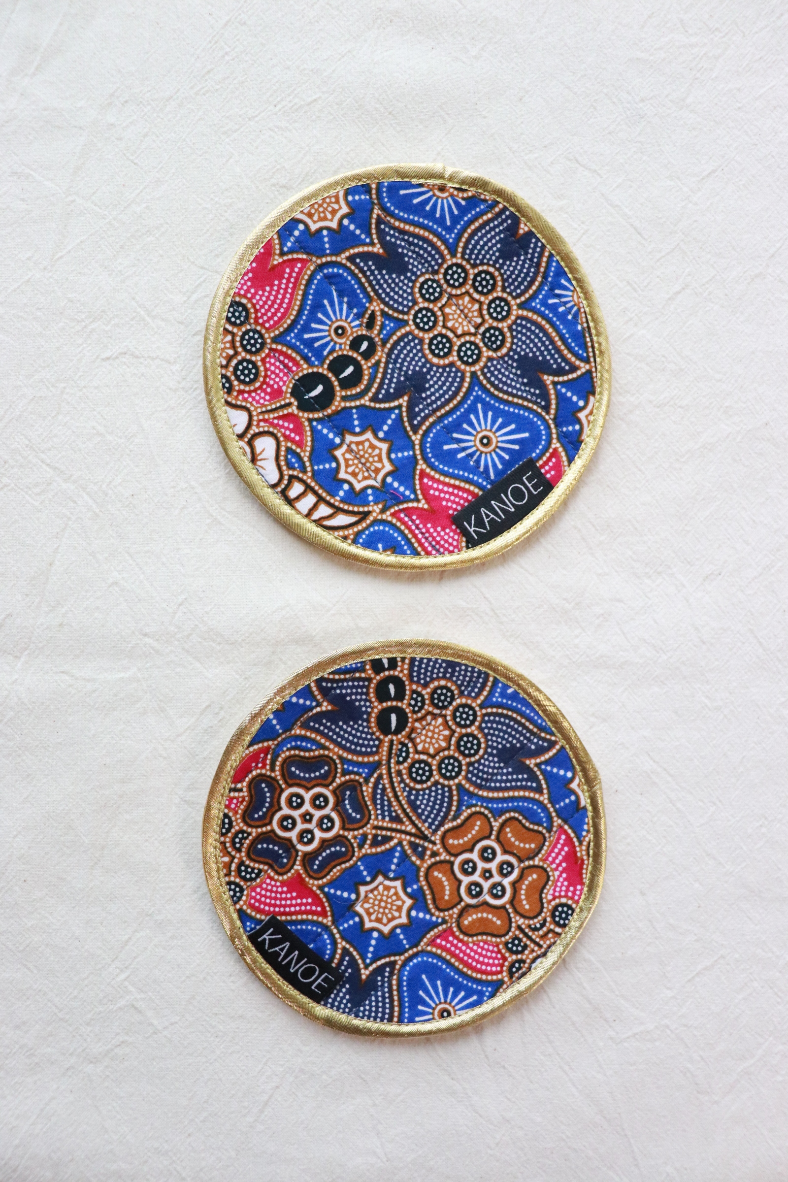 Batik Coaster - Blueberry Syrup ( Set of 2 )