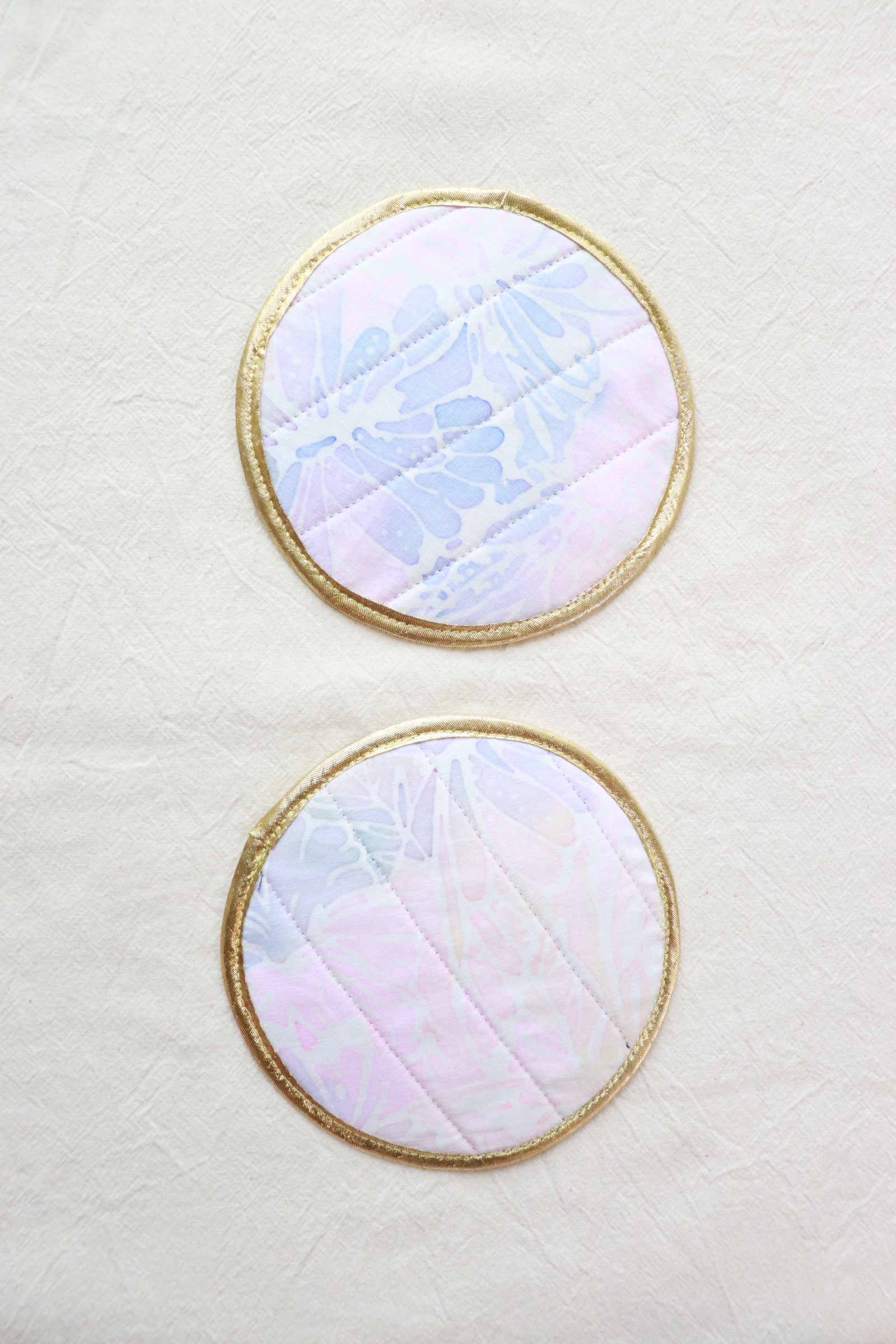 Batik Coaster - Blueberry Syrup ( Set of 2 )