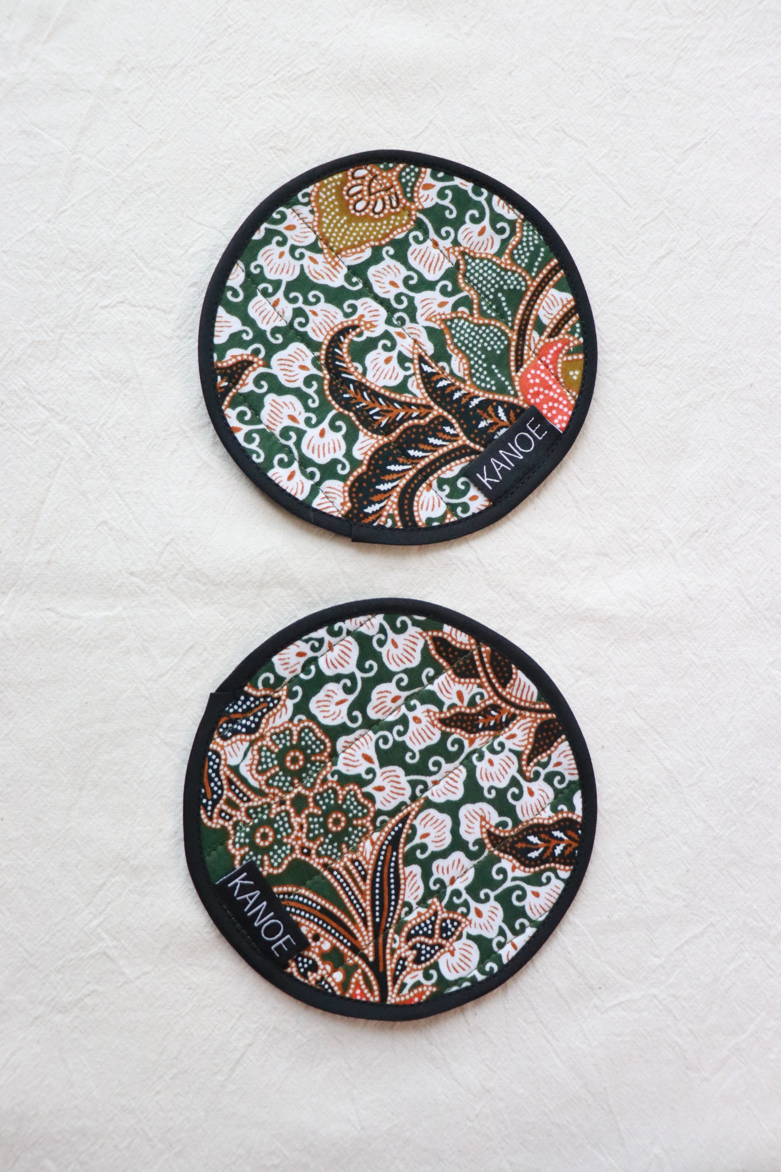 Batik Coaster - Morning Matcha ( Set of 2 )
