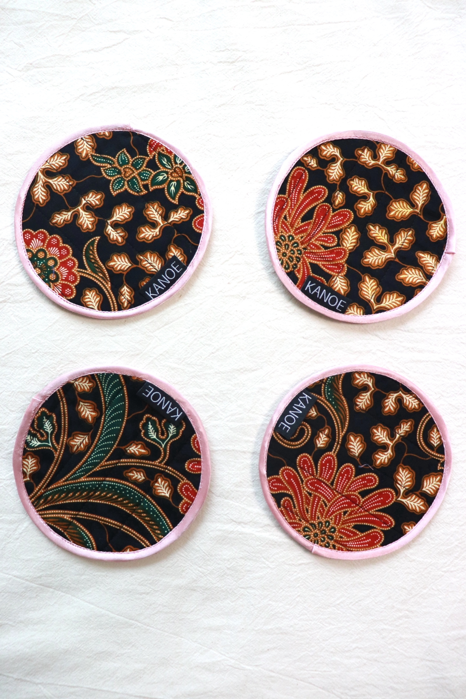 Batik Coaster - Mocha Frappe ( Set of 4 )