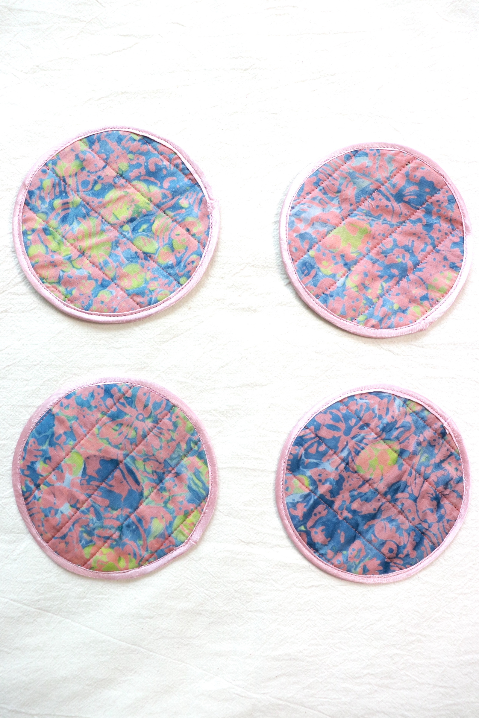 Batik Coaster - Mocha Frappe ( Set of 4 )