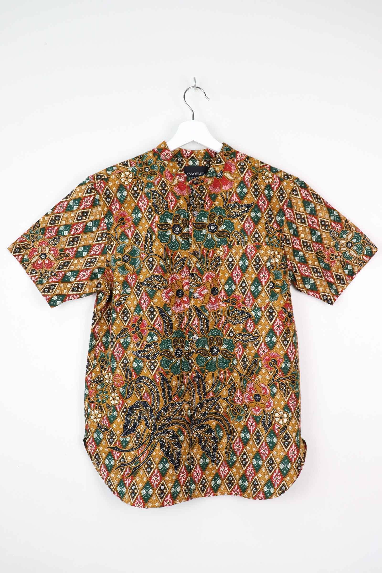 KANOEMEN Stand Collar Batik Shirt - Corona (S)