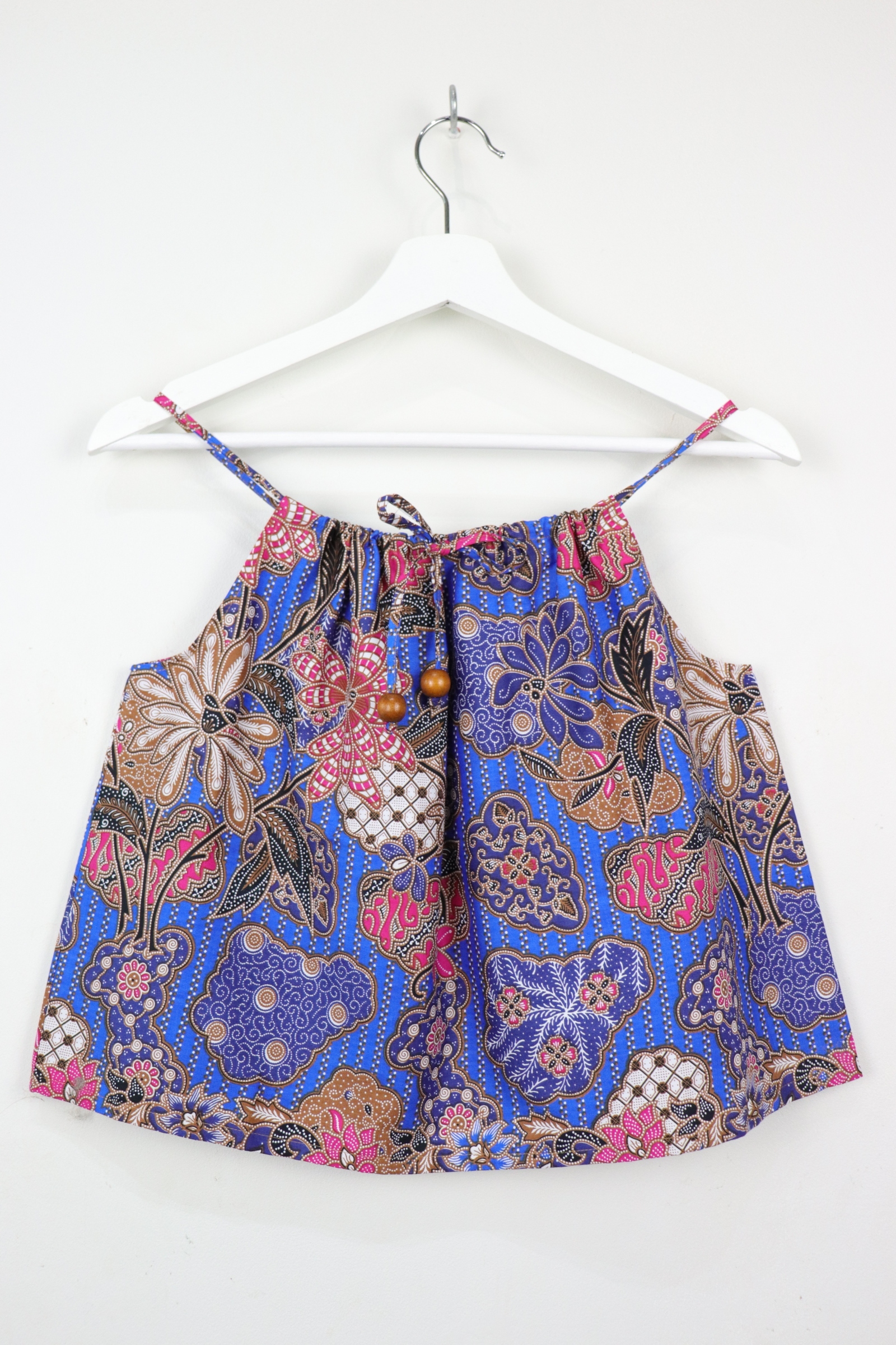Getaway Batik Top - Coral Blue (S/M/L)