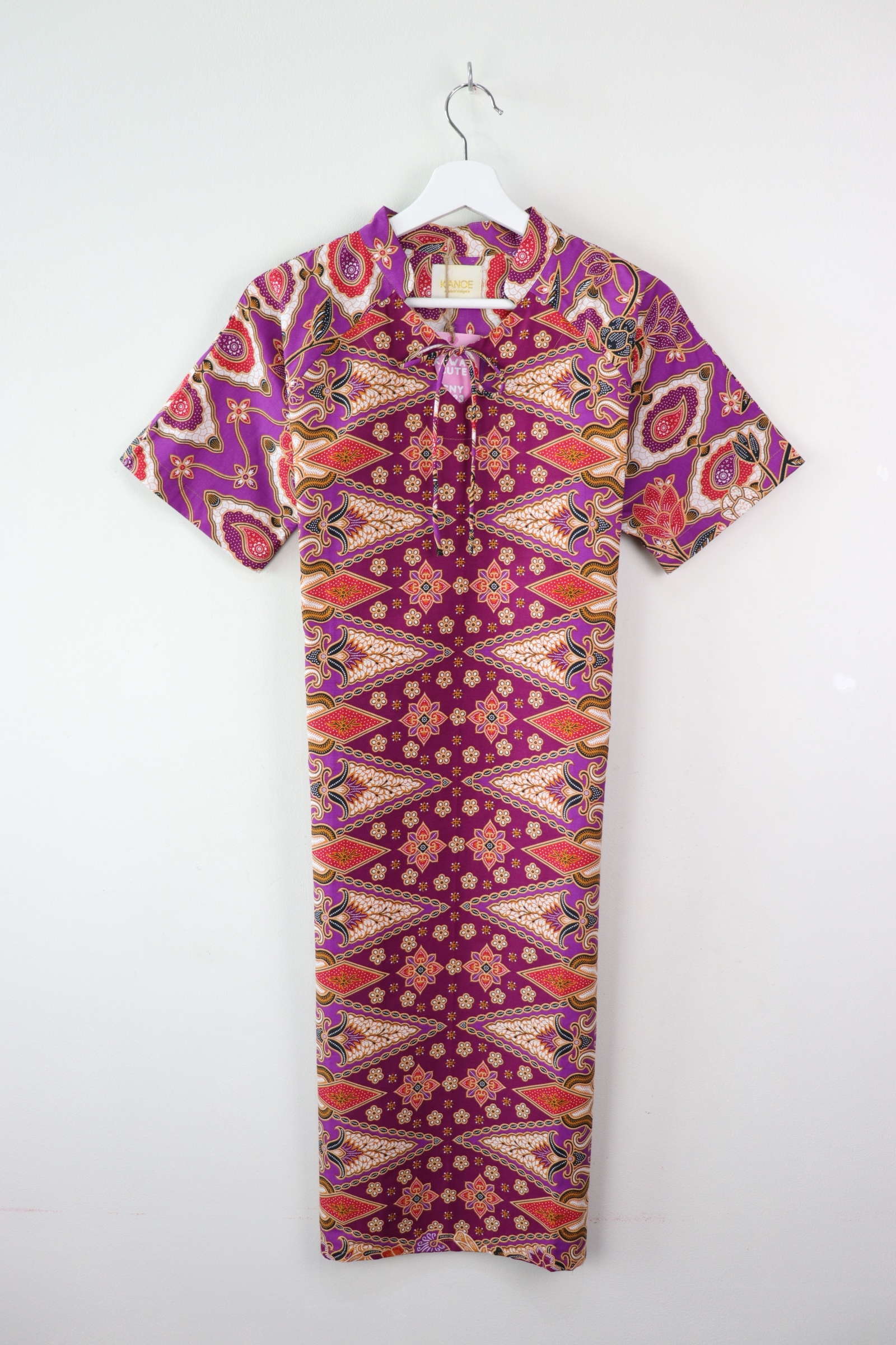 Bunny Heart Qi Pao Long - Madam Amethyst ( s - m )