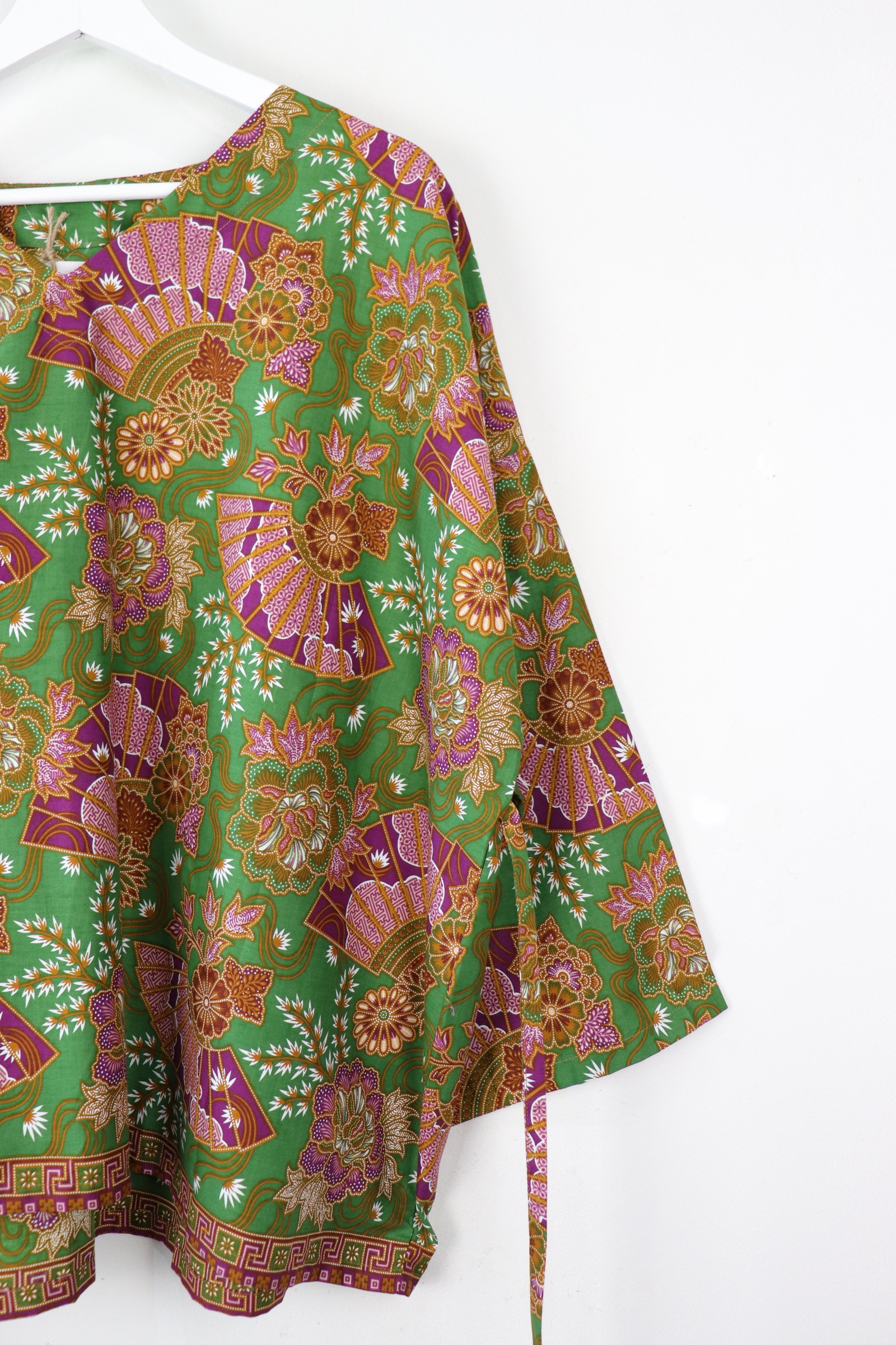 BIG GIRL Batik Top - Moss Meadow