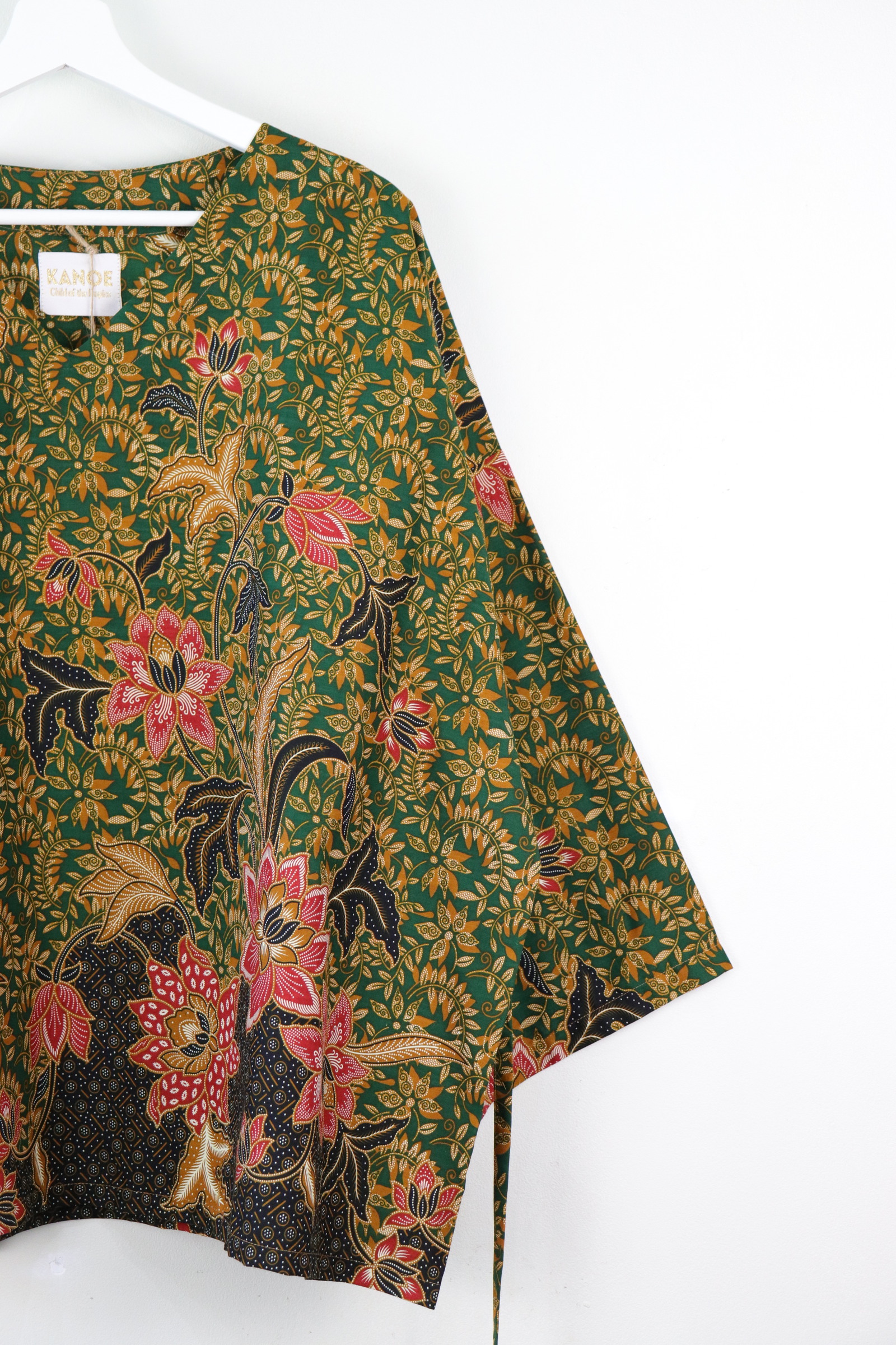 BIG GIRL Batik Top - Juniper Vines