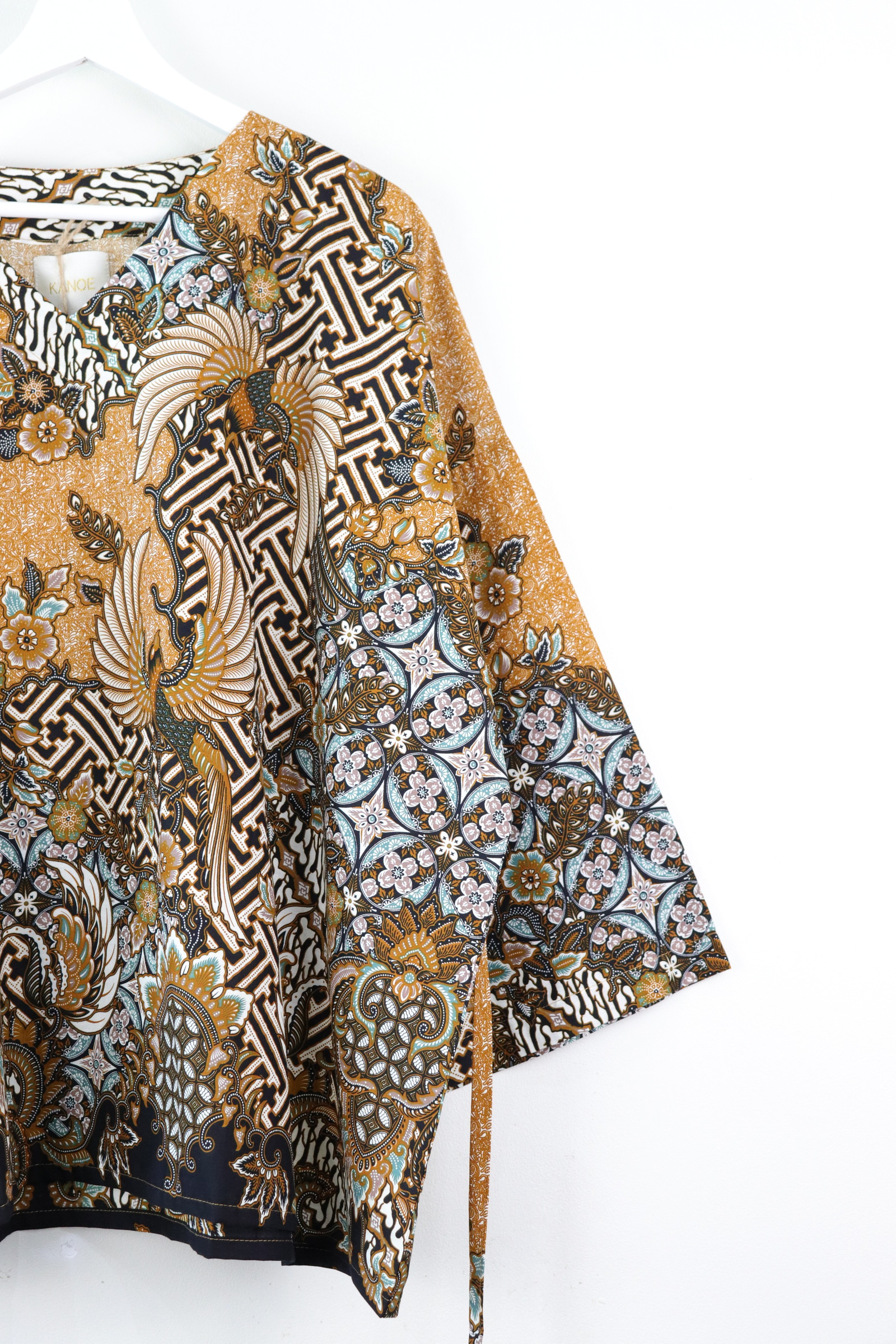BIG GIRL Batik Top - Citrine Flutters