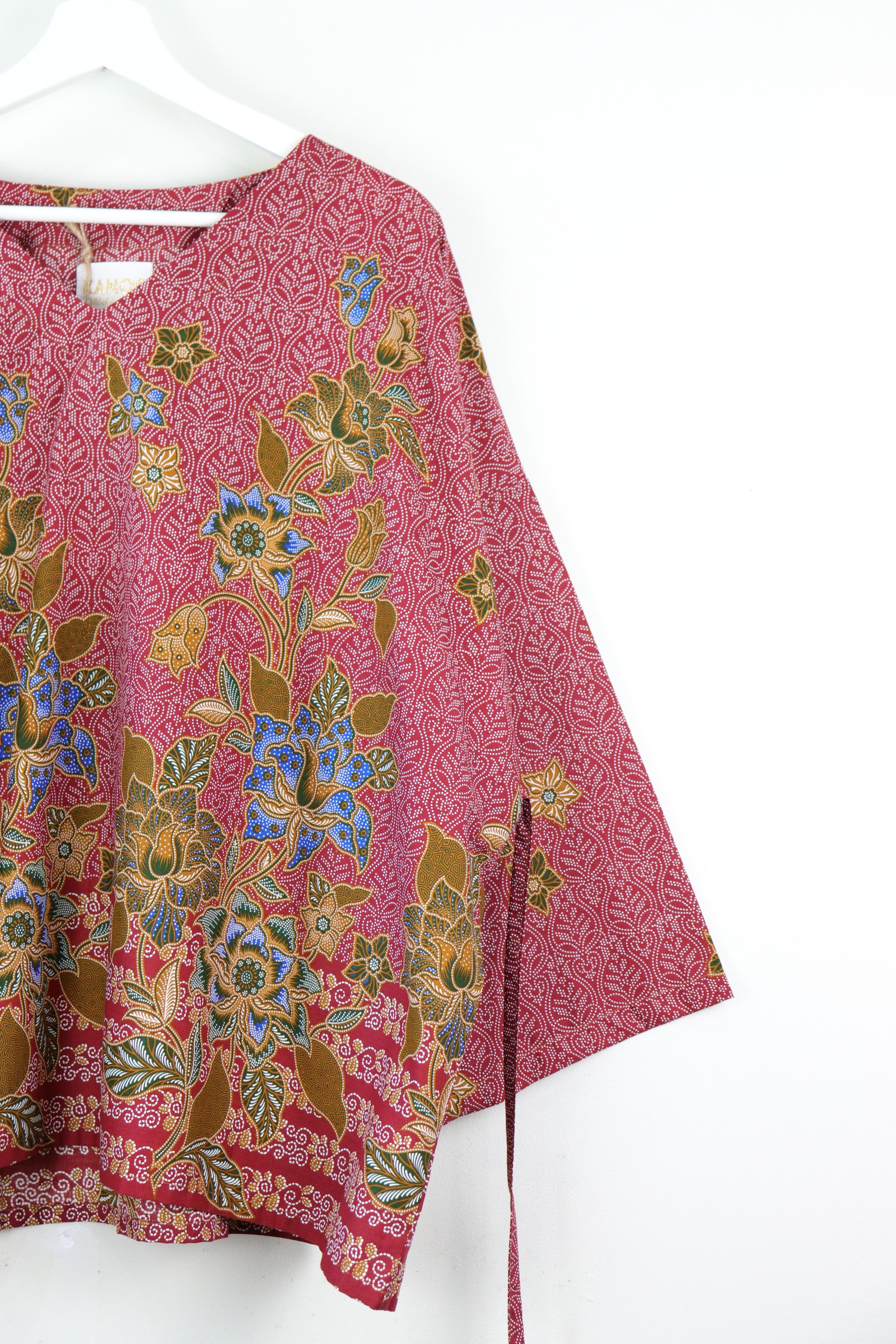 BIG GIRL Batik Top - Twinkling Rubies
