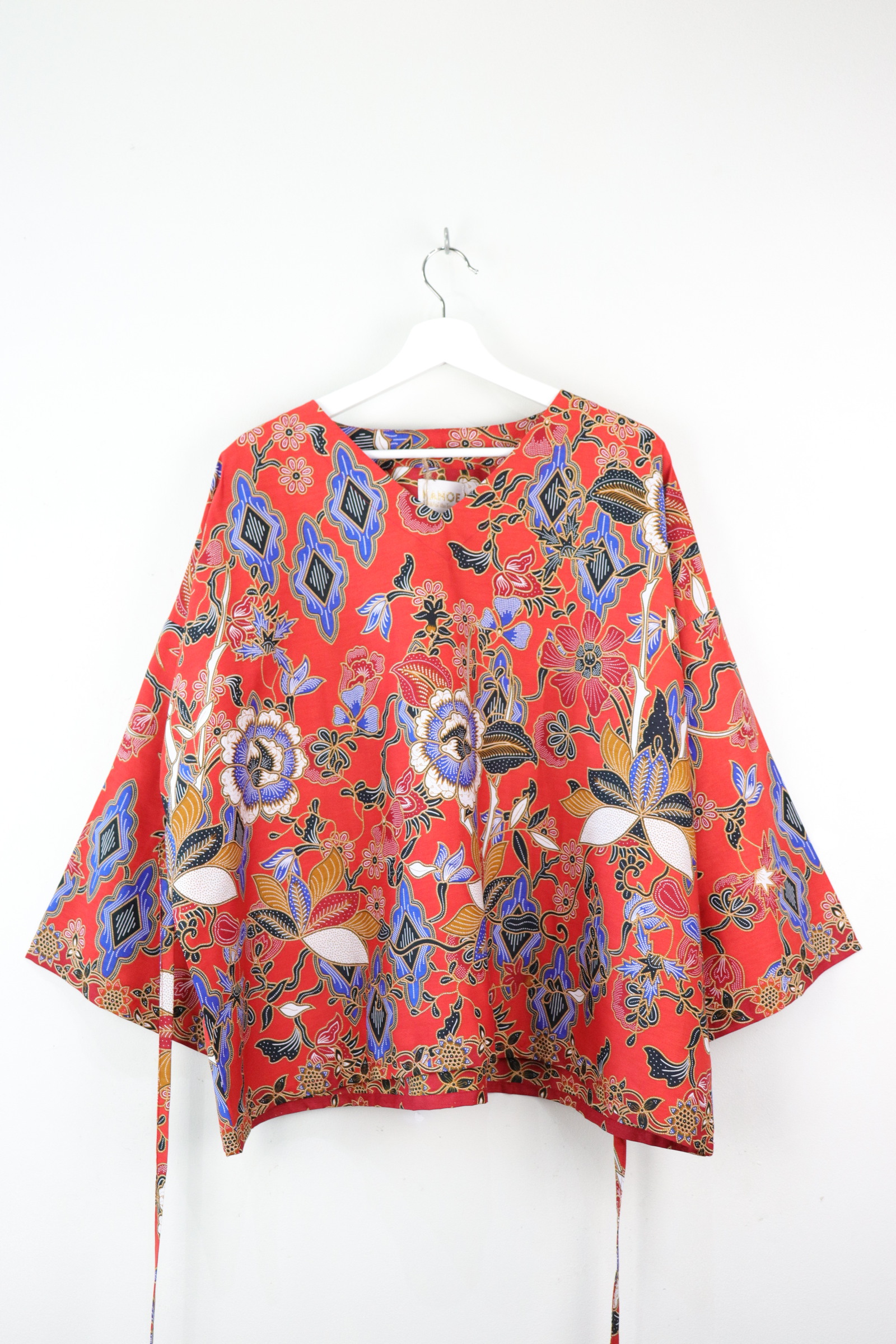 BIG GIRL Batik Top - Poinsettia Stone
