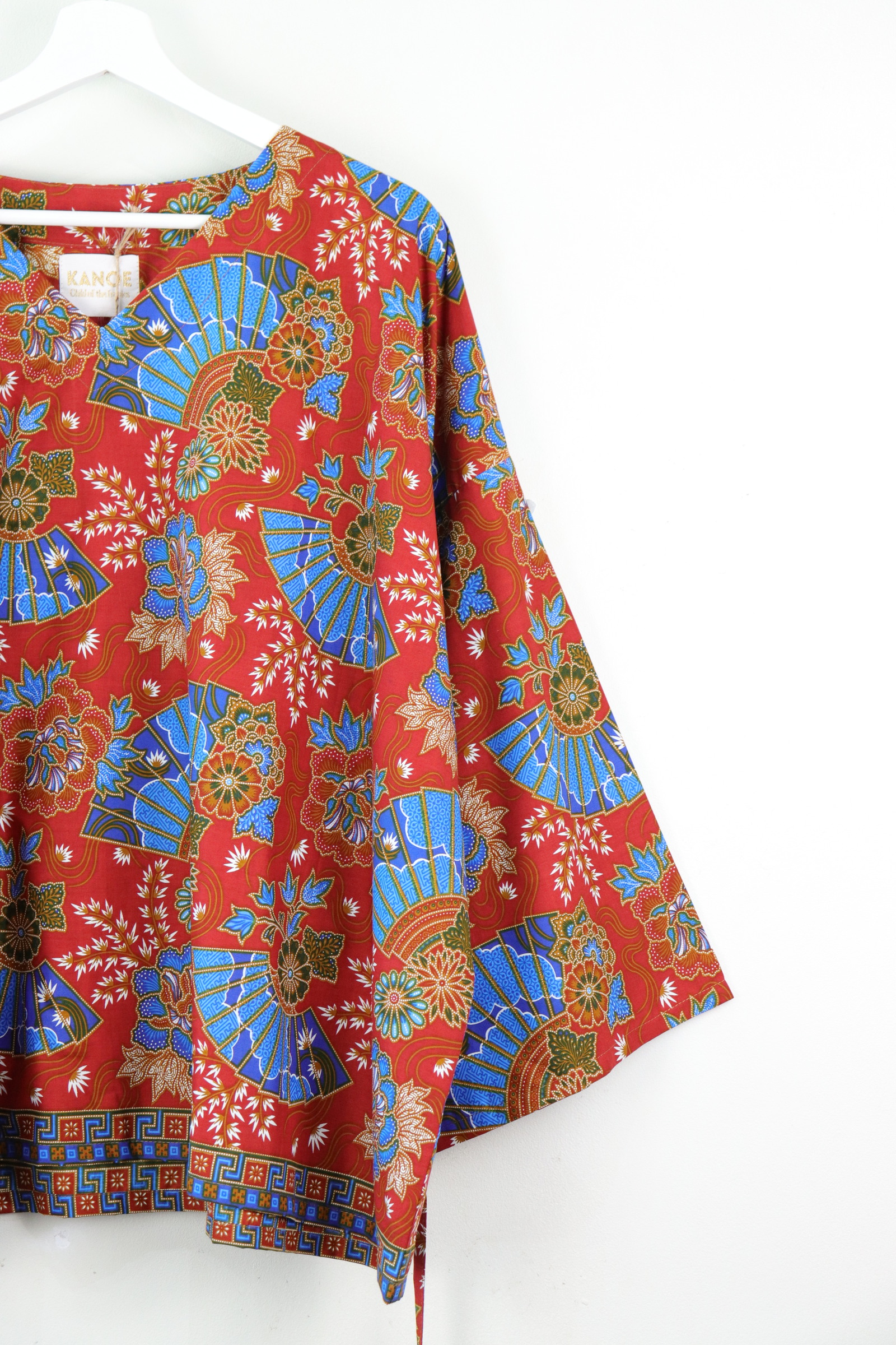 BIG GIRL Batik Top - Cherry Fans