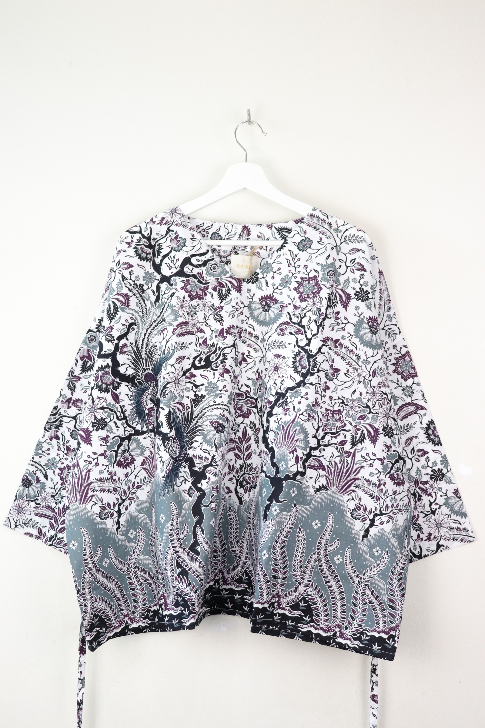 BIG GIRL Batik Top - Mulberry Branches