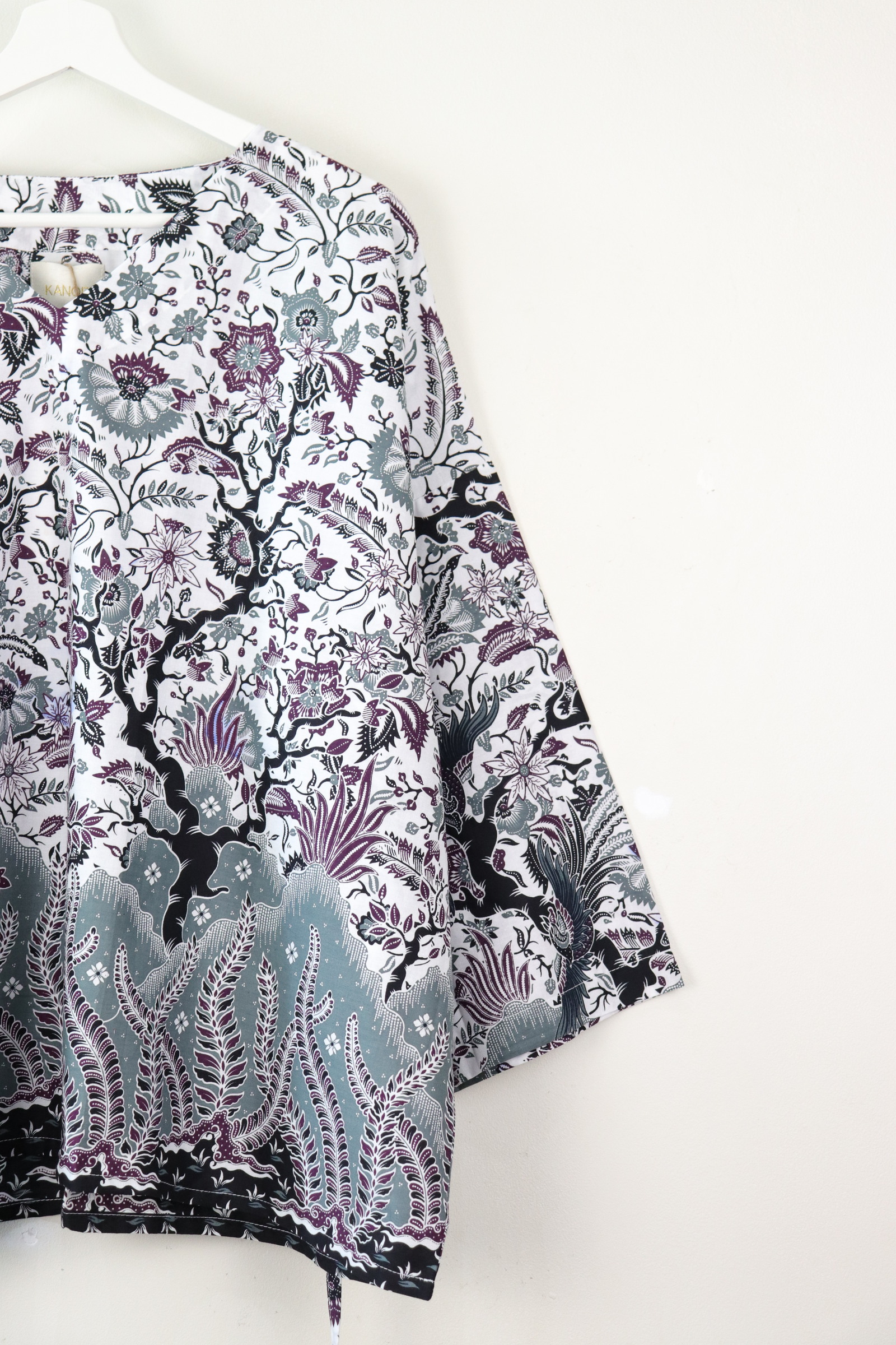 BIG GIRL Batik Top - Mulberry Branches