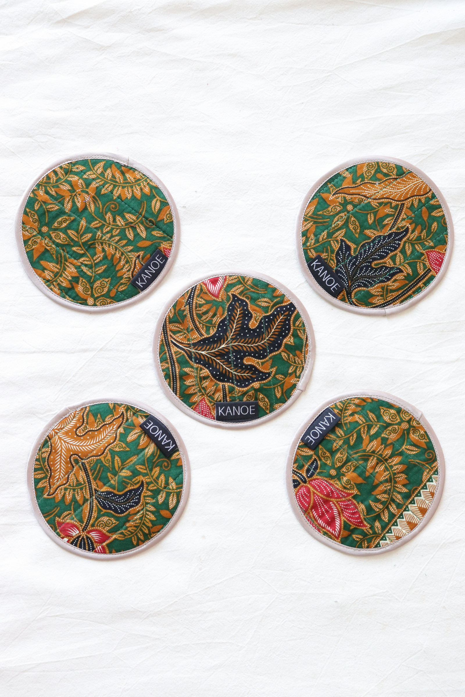 Batik Coaster - Jungle Juice ( Set of 5 )