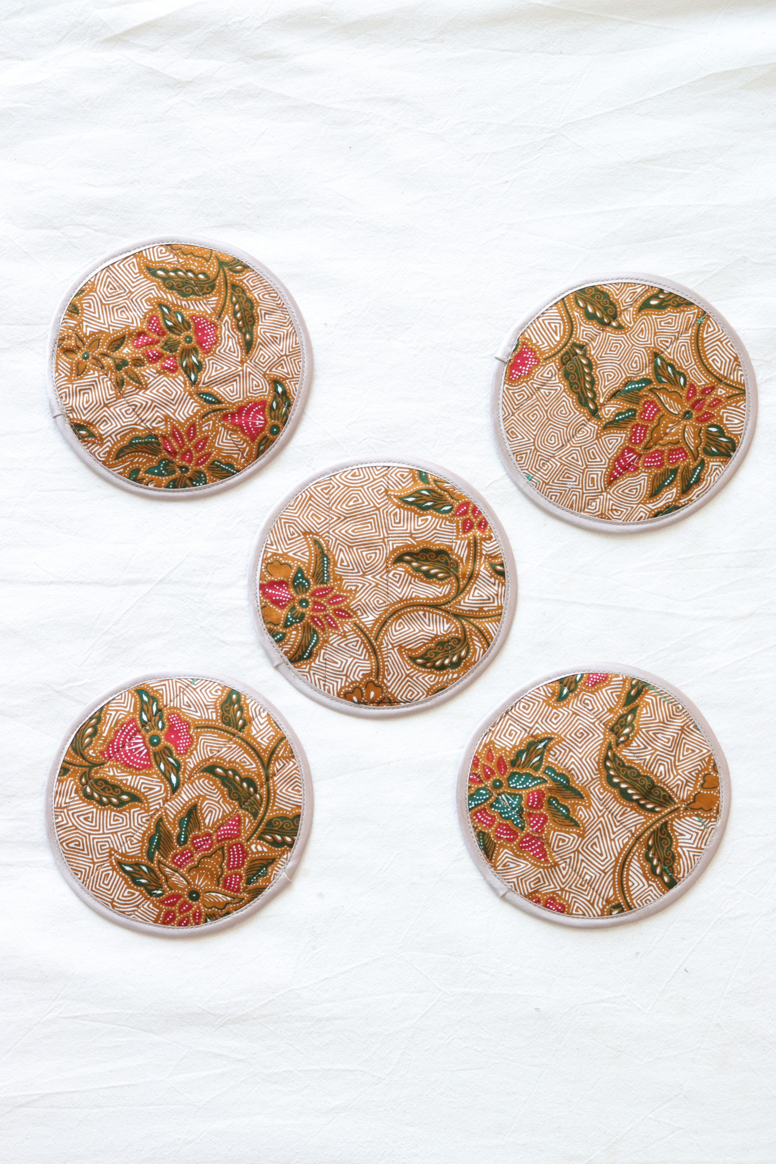 Batik Coaster - Jungle Juice ( Set of 5 )