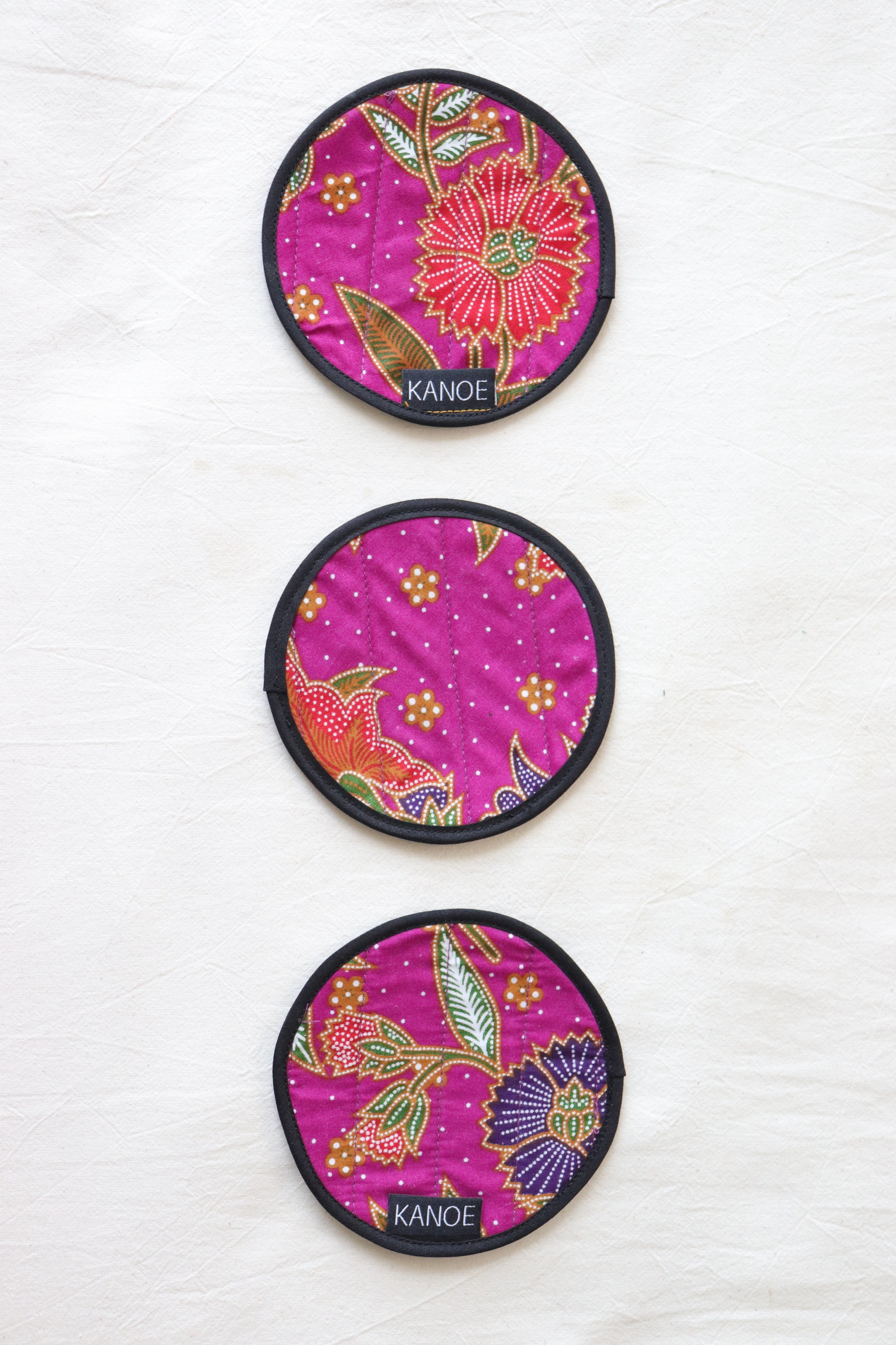 Batik Coaster - Ribena Rain ( Set of 3 )