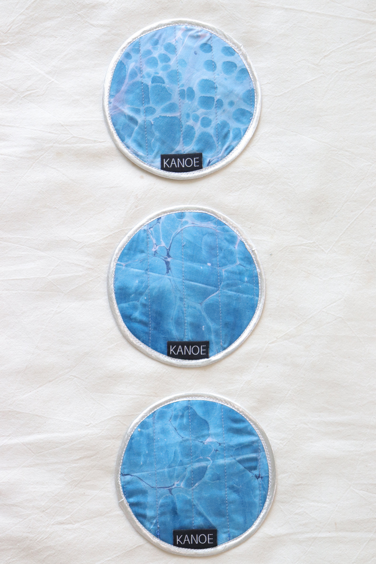 Batik Coaster -  Deep Blue ( Set of 3 )