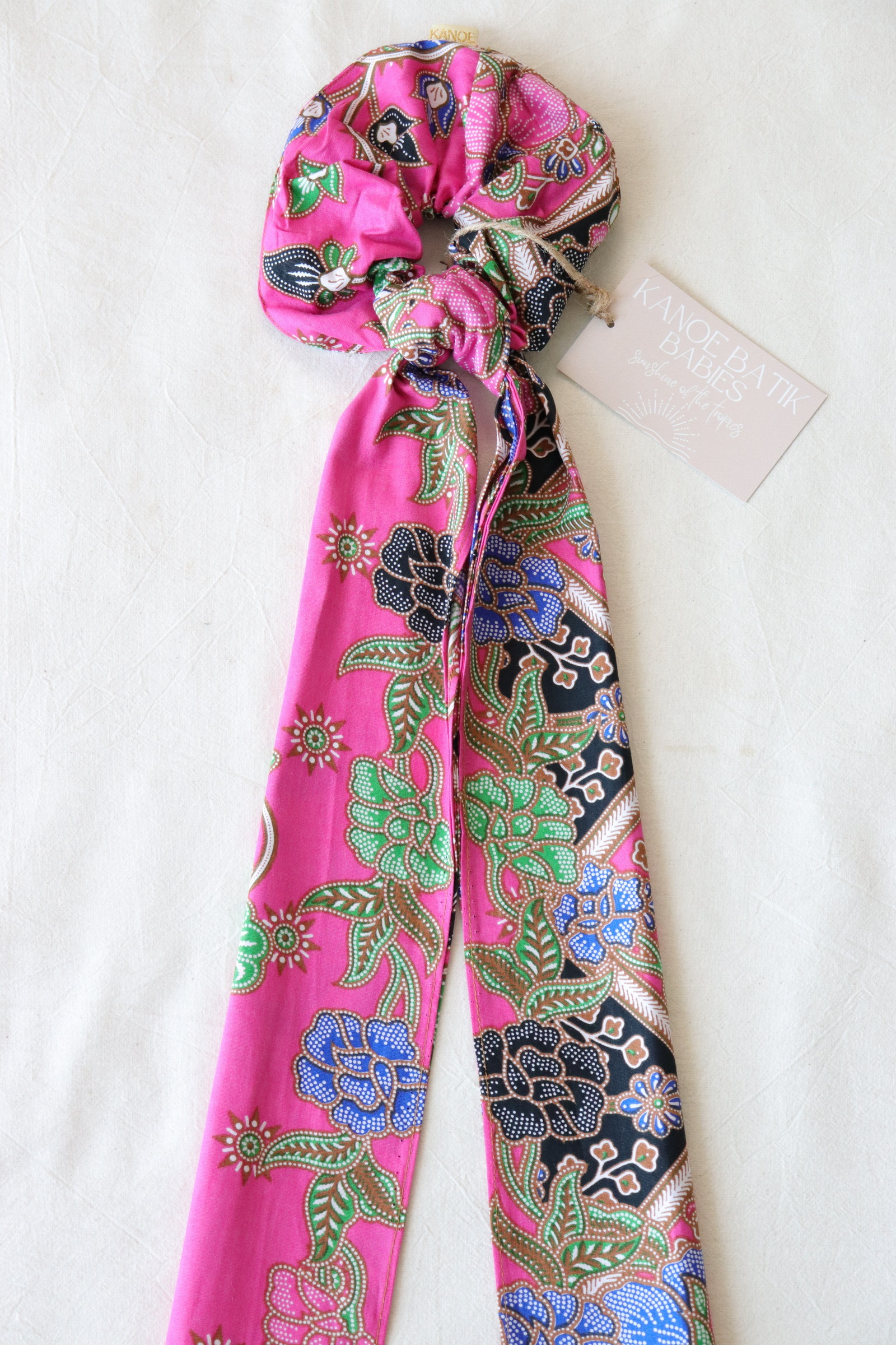 Maxi Batik Scrunchie w/ Ribbon - Odette