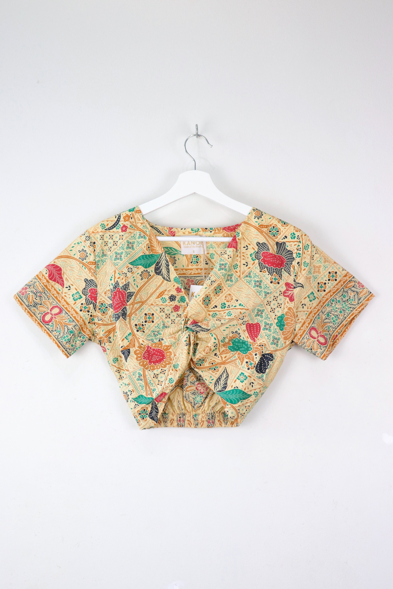 Twisted Front Batik Top - Desert Jungle