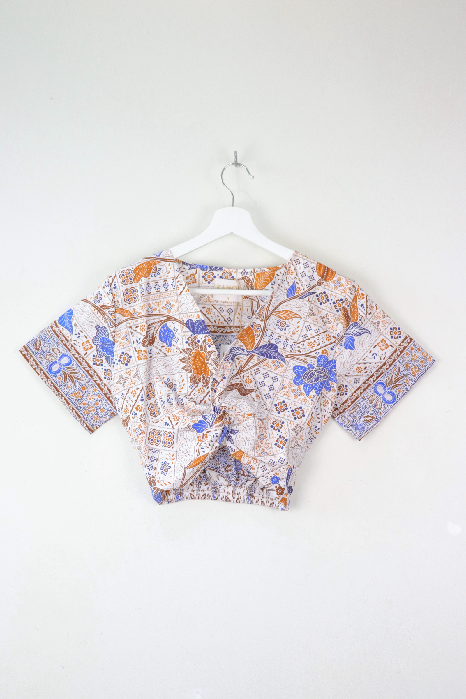 Twisted Front Batik Top - By The Nile