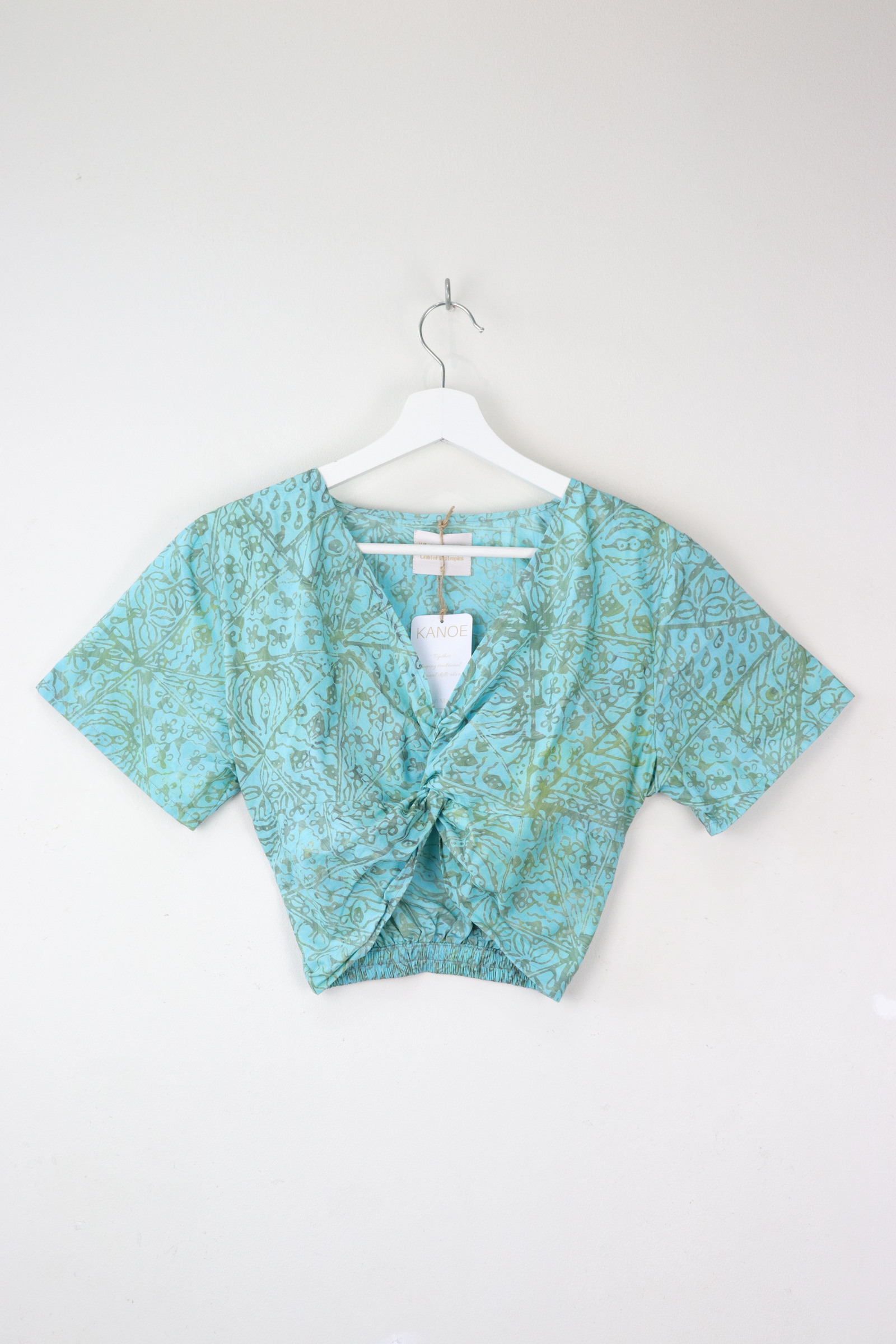 HandStamped Twisted Top - Glacially Cool