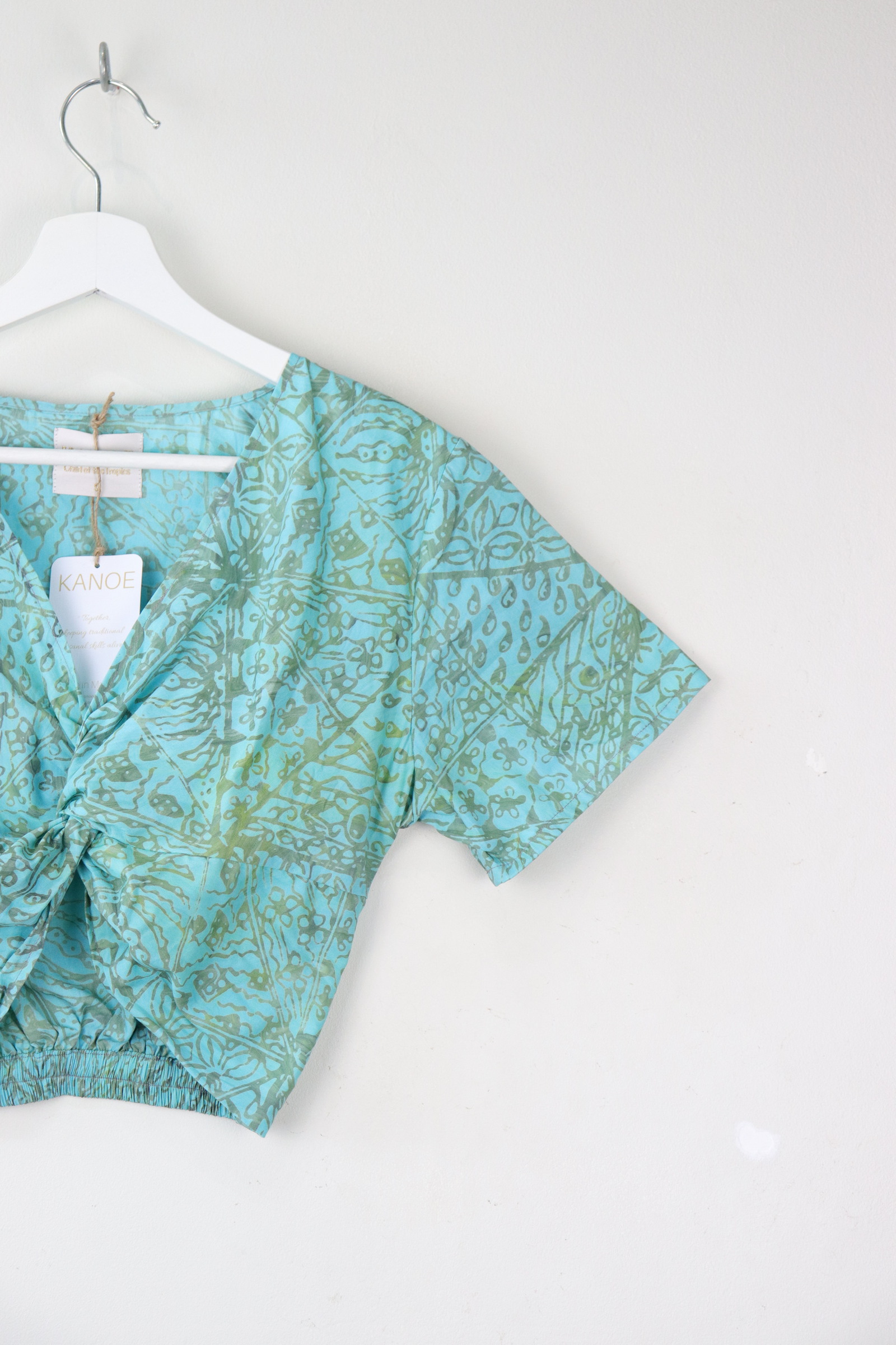 HandStamped Twisted Top - Glacially Cool