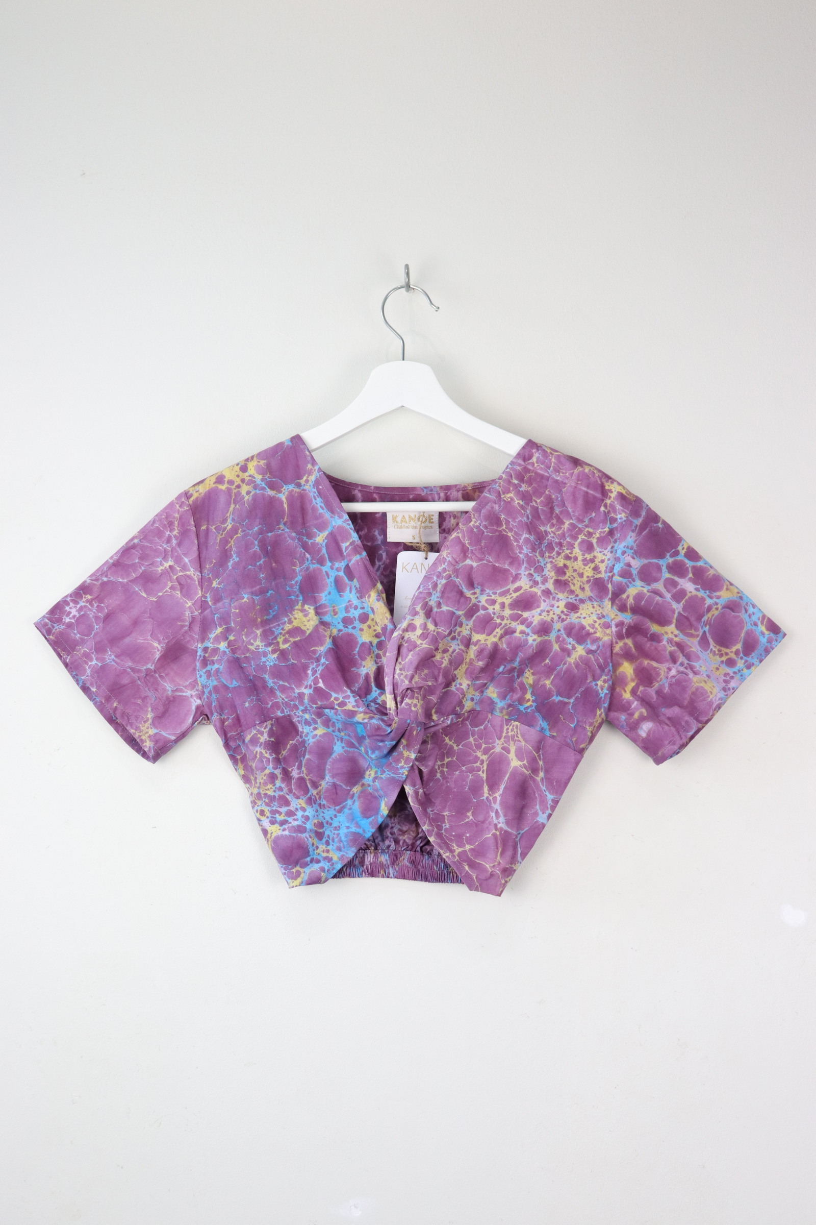 HandMarbled Twisted Top - Perfect Storm