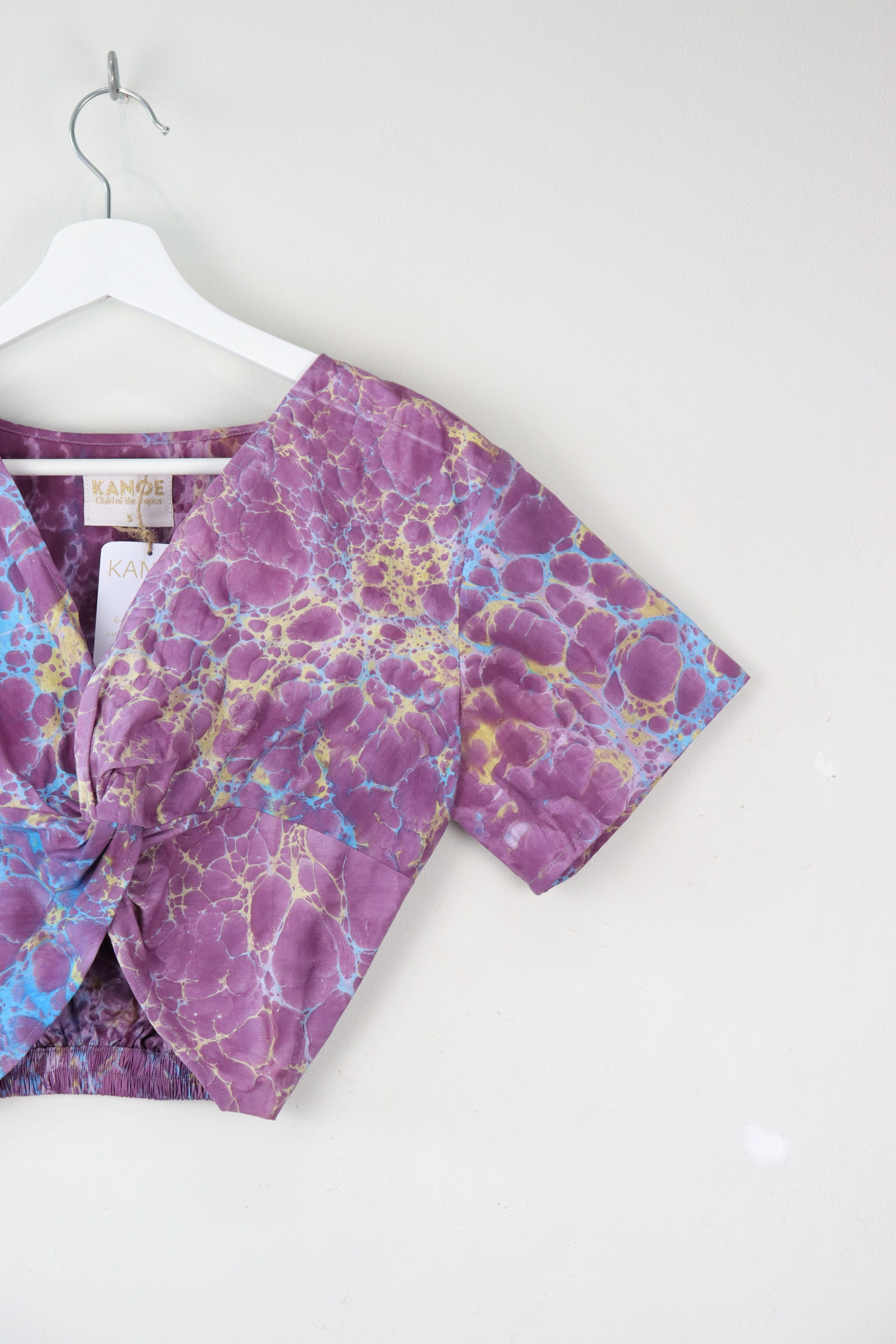 HandMarbled Twisted Top - Perfect Storm