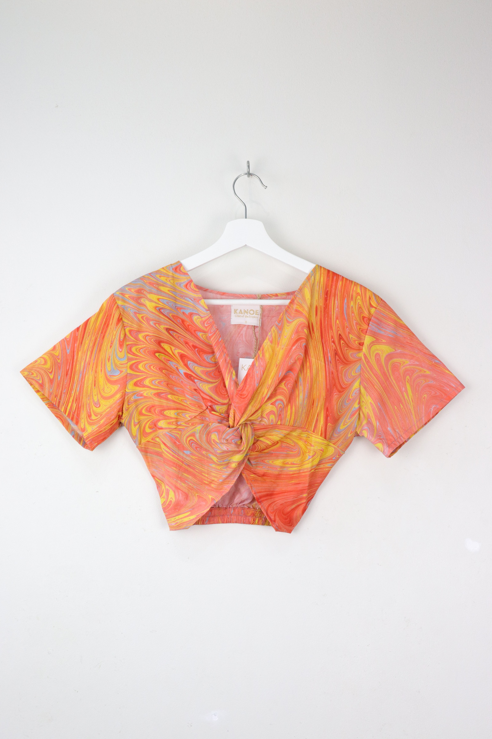 HandMarbled Twisted Top - Mango Passion