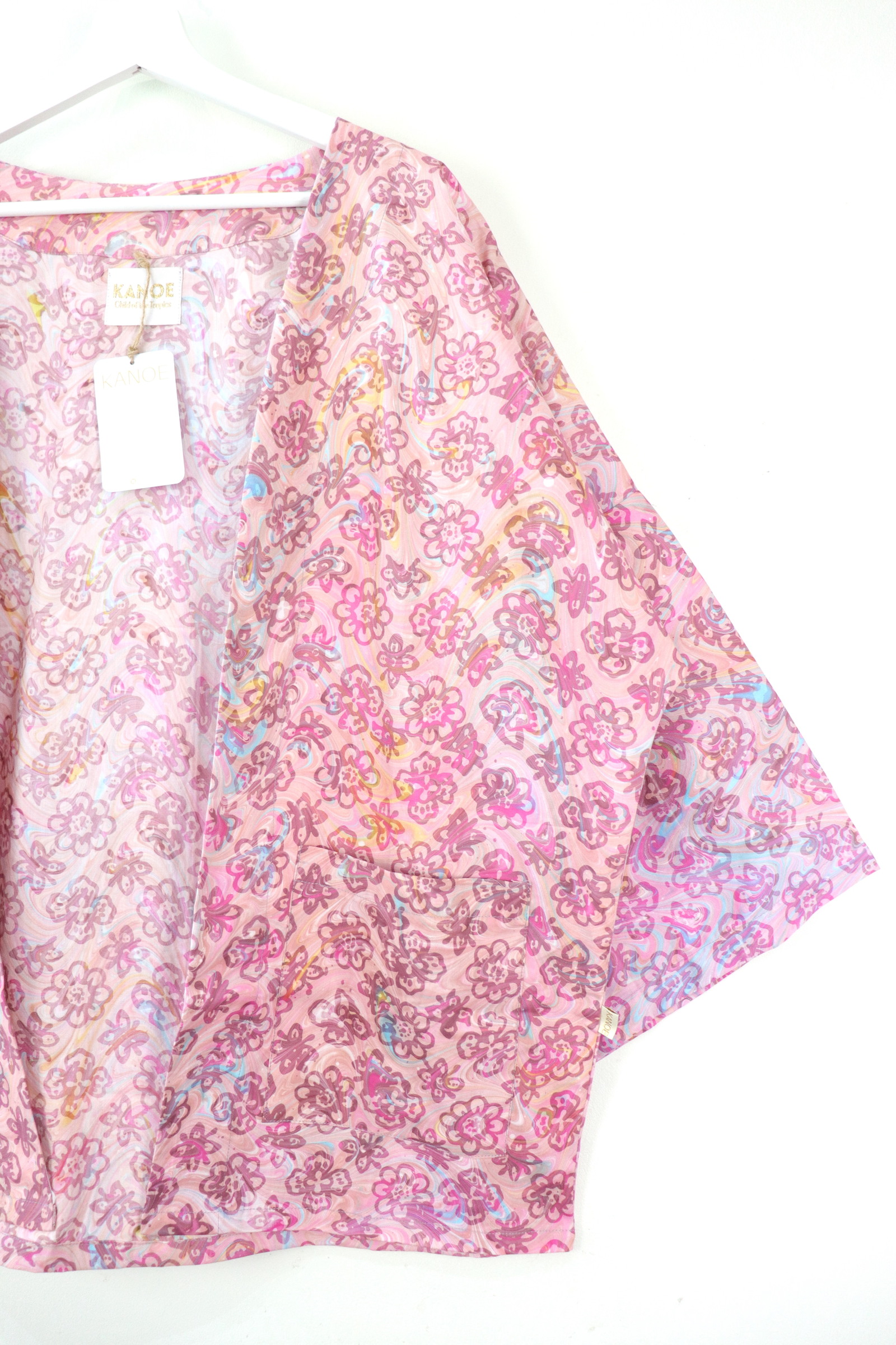  Handmade Batik Kimono Basic - Ishikari Petals