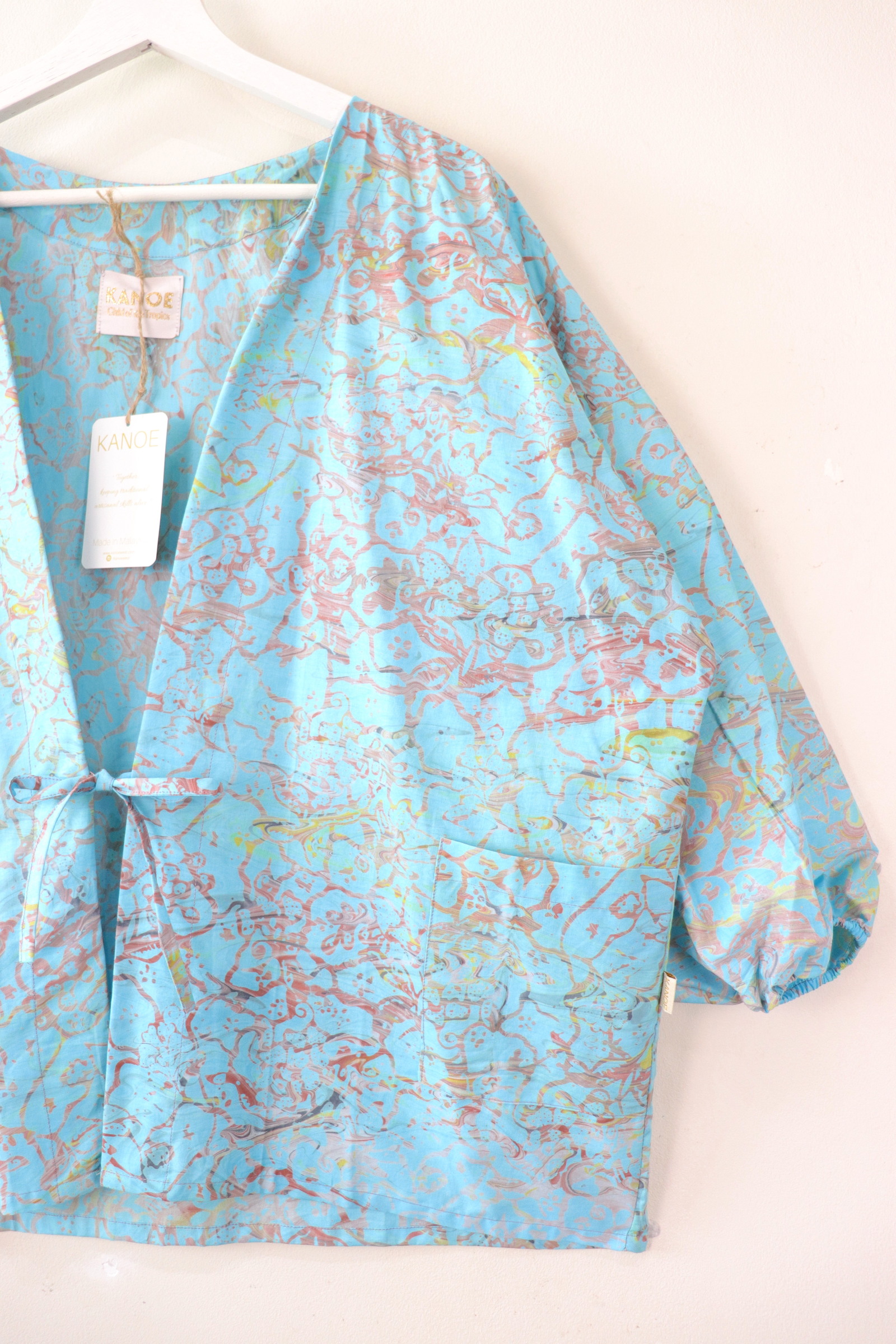 Handmade Batik Kimono Signature - Niyodo Blue