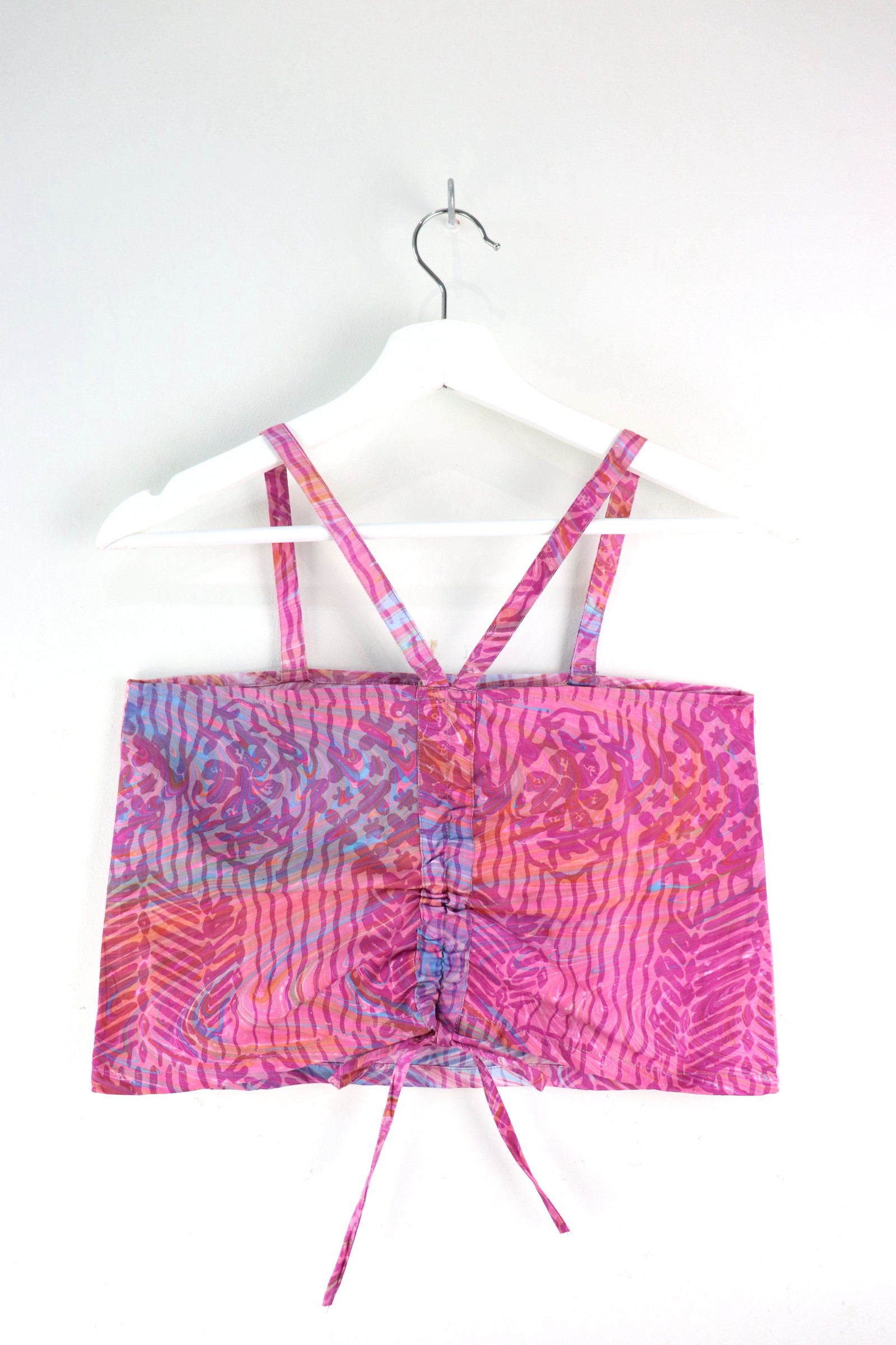 Mini Pull Batik Top - Pink Euphaedra [ HandStamped ]