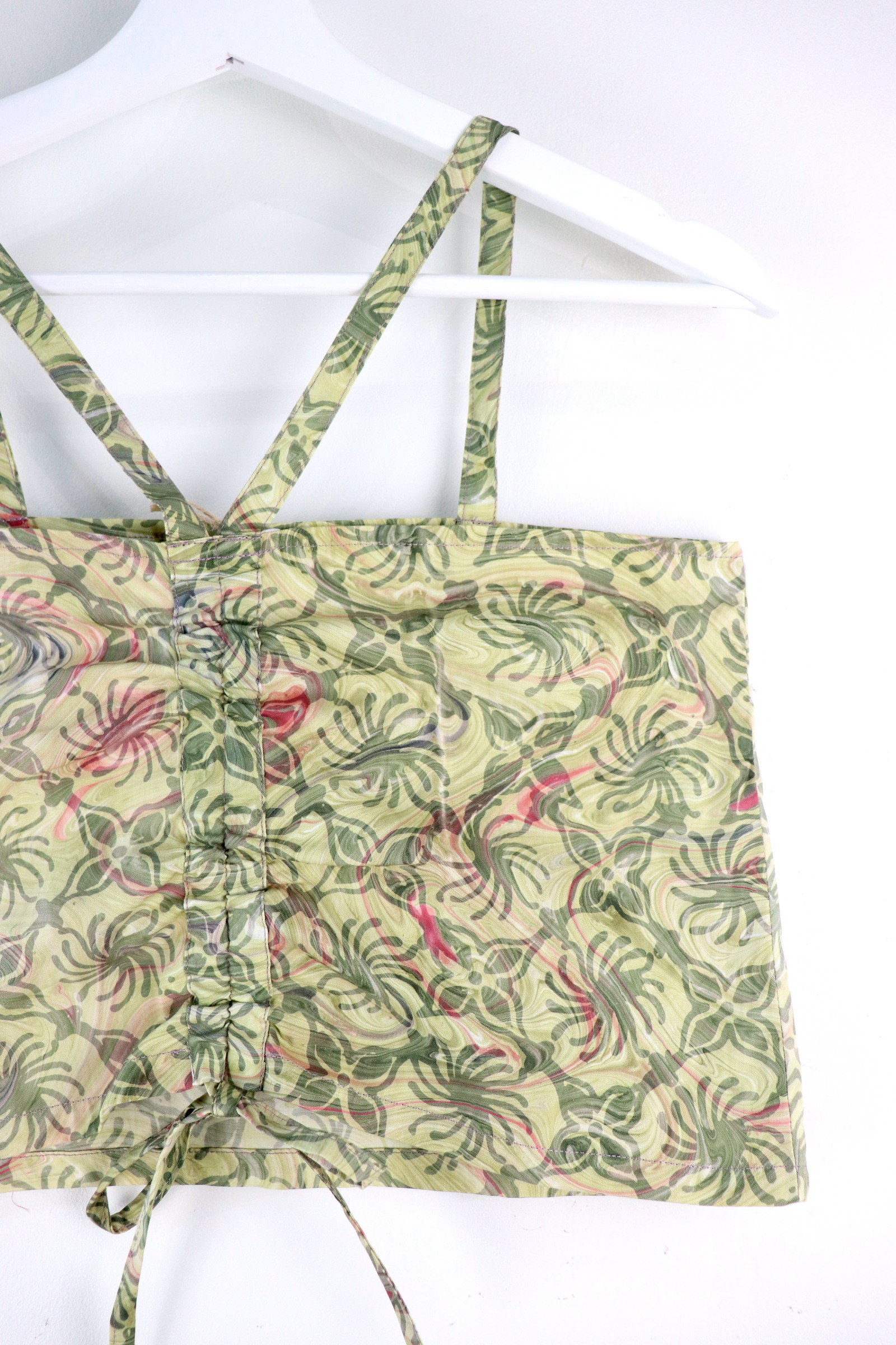Mini Pull Batik Top - Emerald Swallowtail [ HandStamped ]