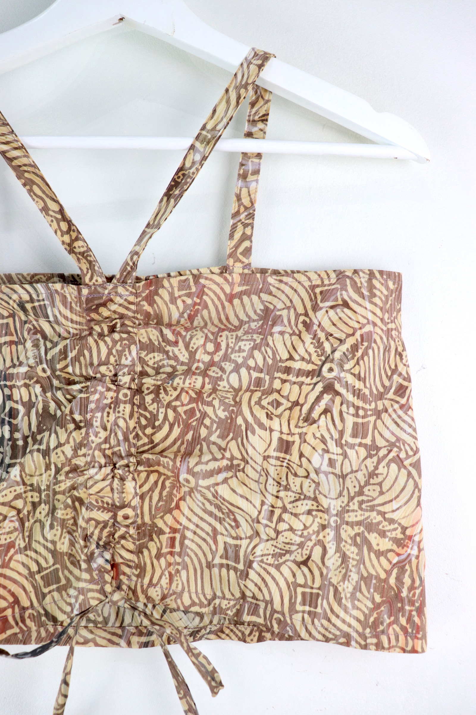 Mini Pull Batik Top - Meadow Brown [ HandStamped ]