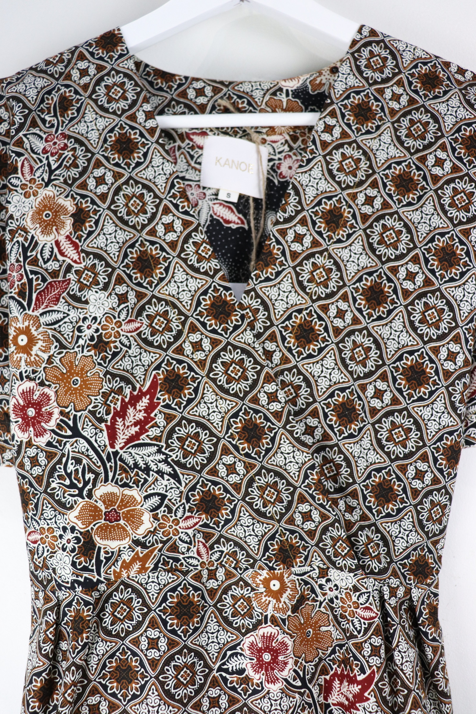 Kimono Wrap Dress - Hokkaido Picnic [ Smaller Freesize ]