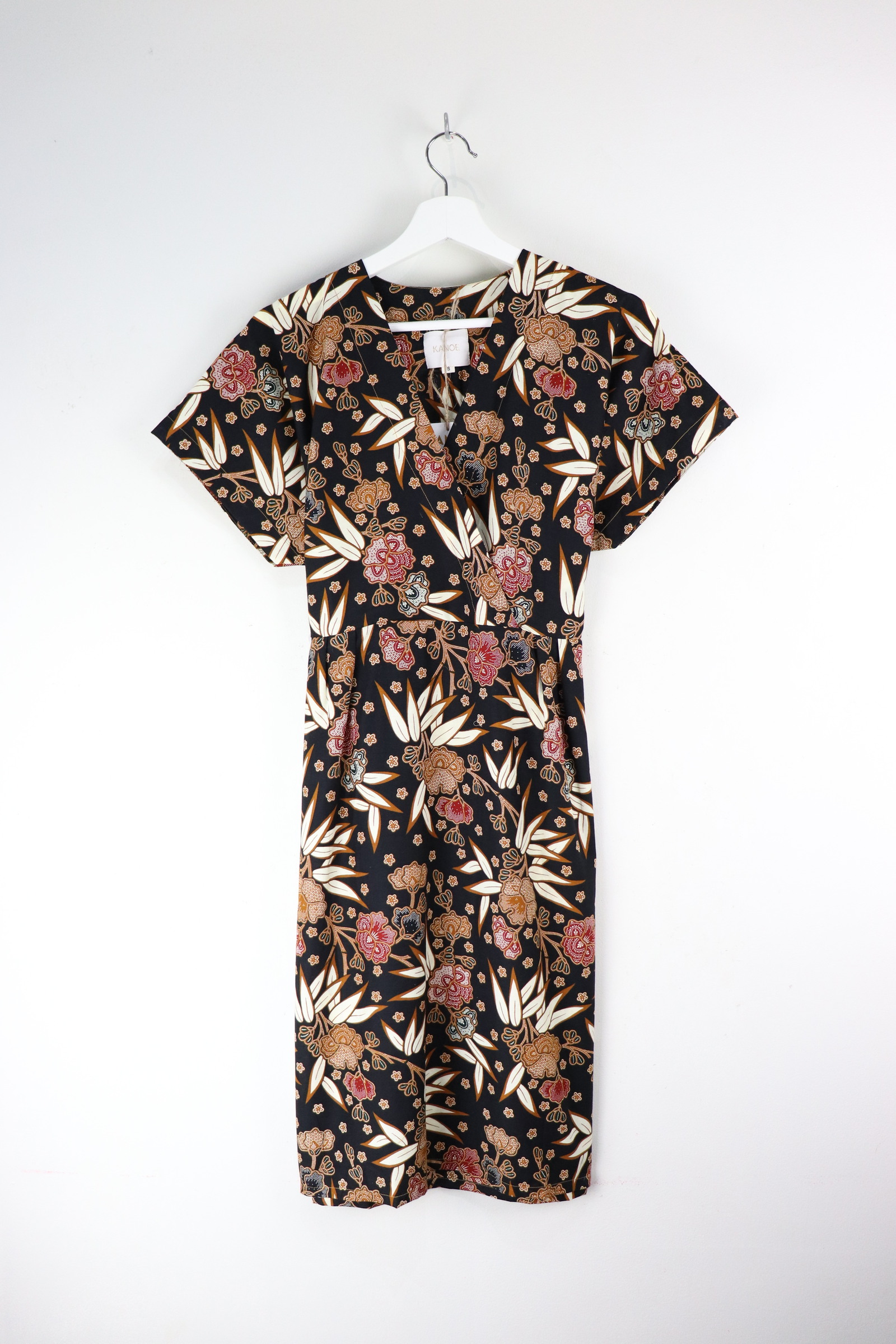 Kimono Wrap Dress - Arashiyama's Groves [ Smaller Freesize ]
