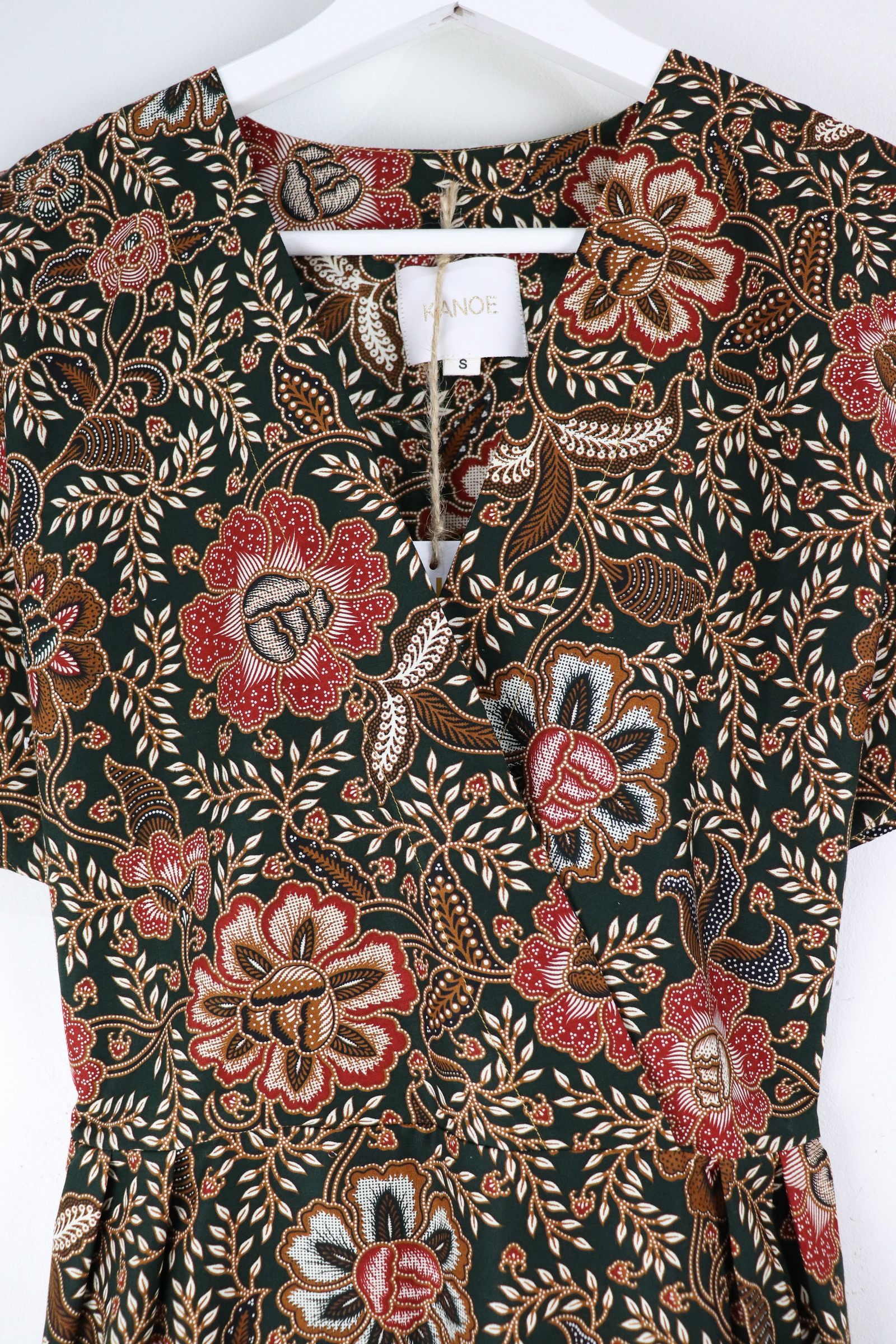 Kimono Wrap Dress - Hakone Park [ Smaller Freesize ]