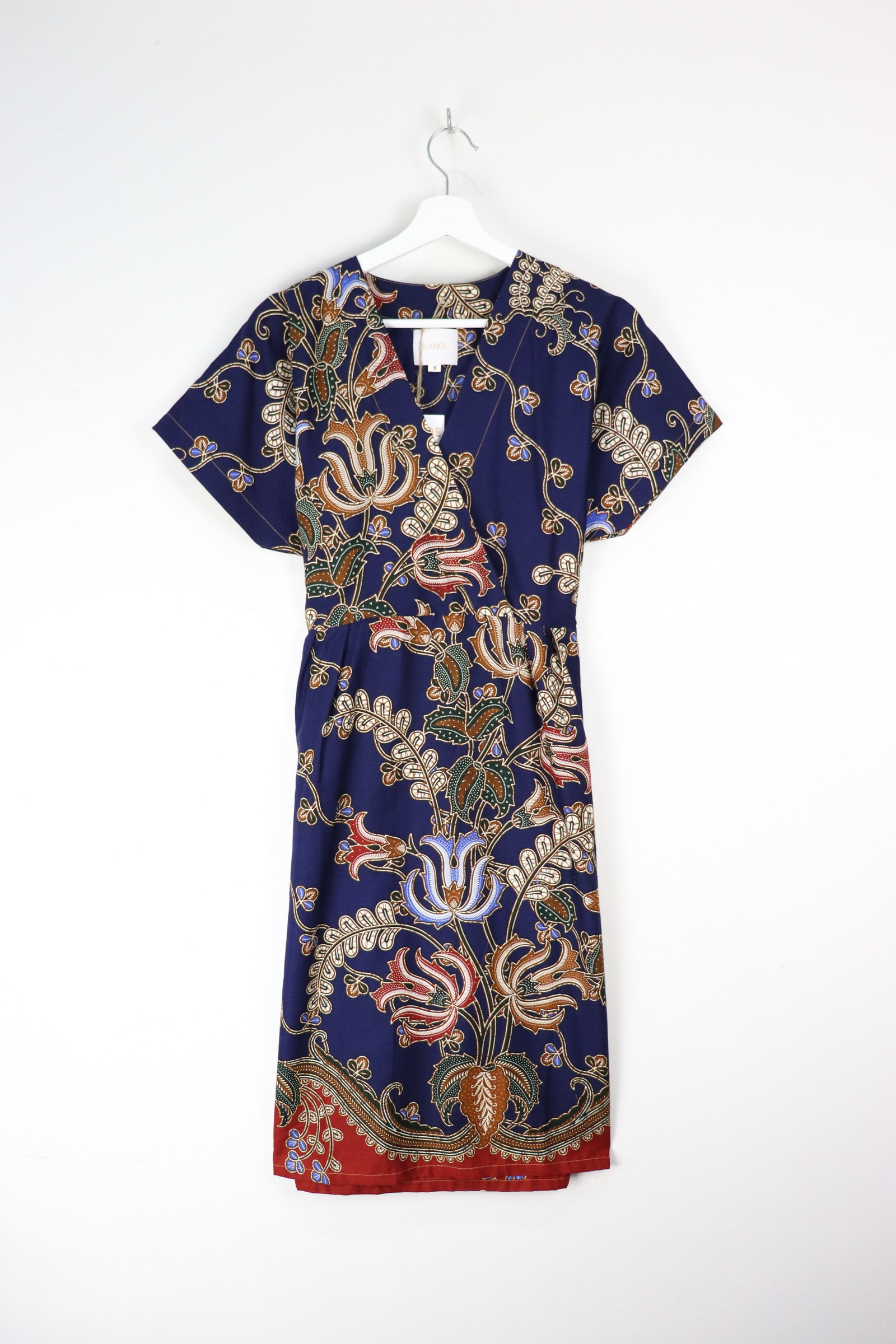 Kimono Wrap Dress - Nagoya Waters [ Smaller Freesize ]