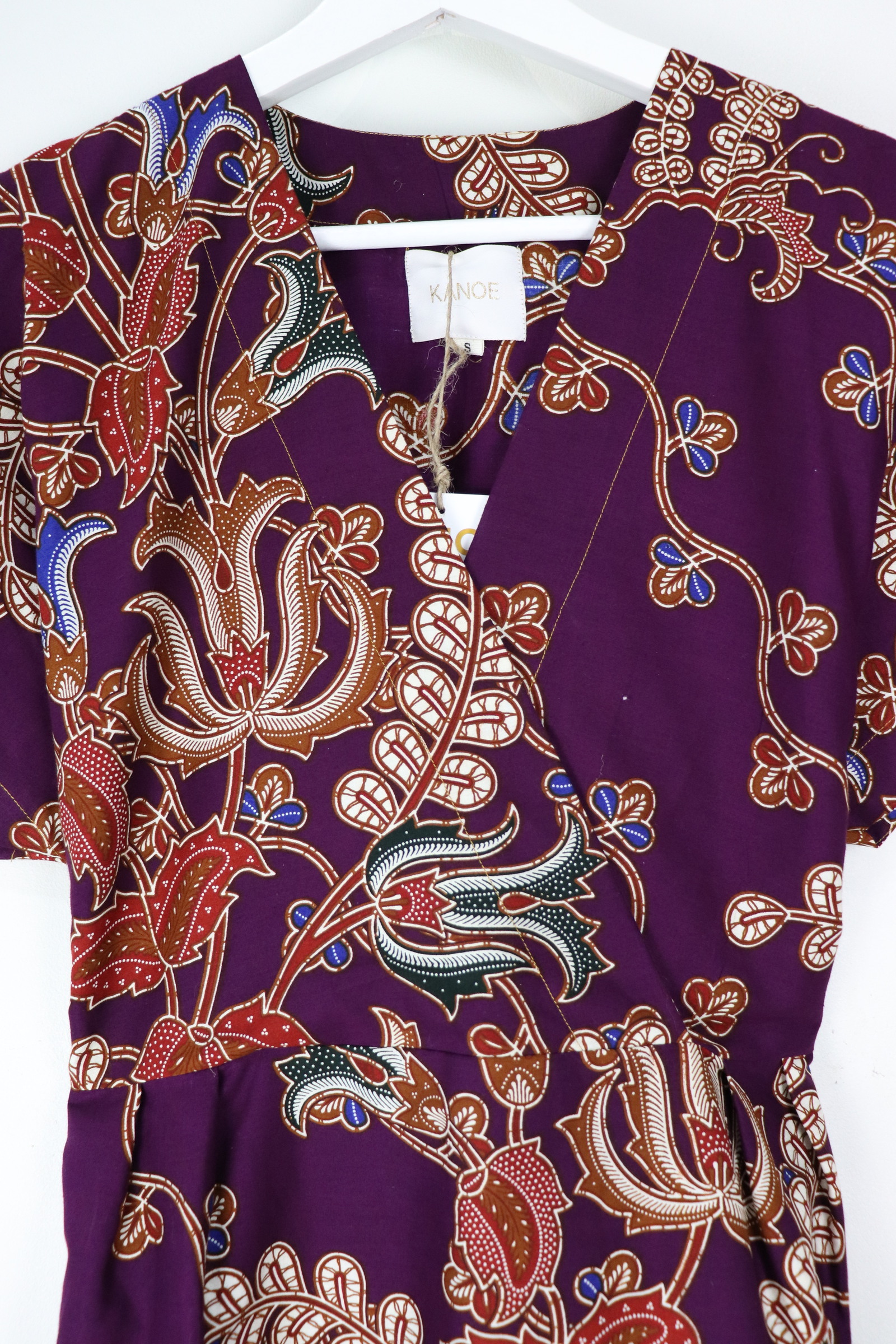 Kimono Wrap Dress - Fuji Bouquets [ Smaller Freesize ]