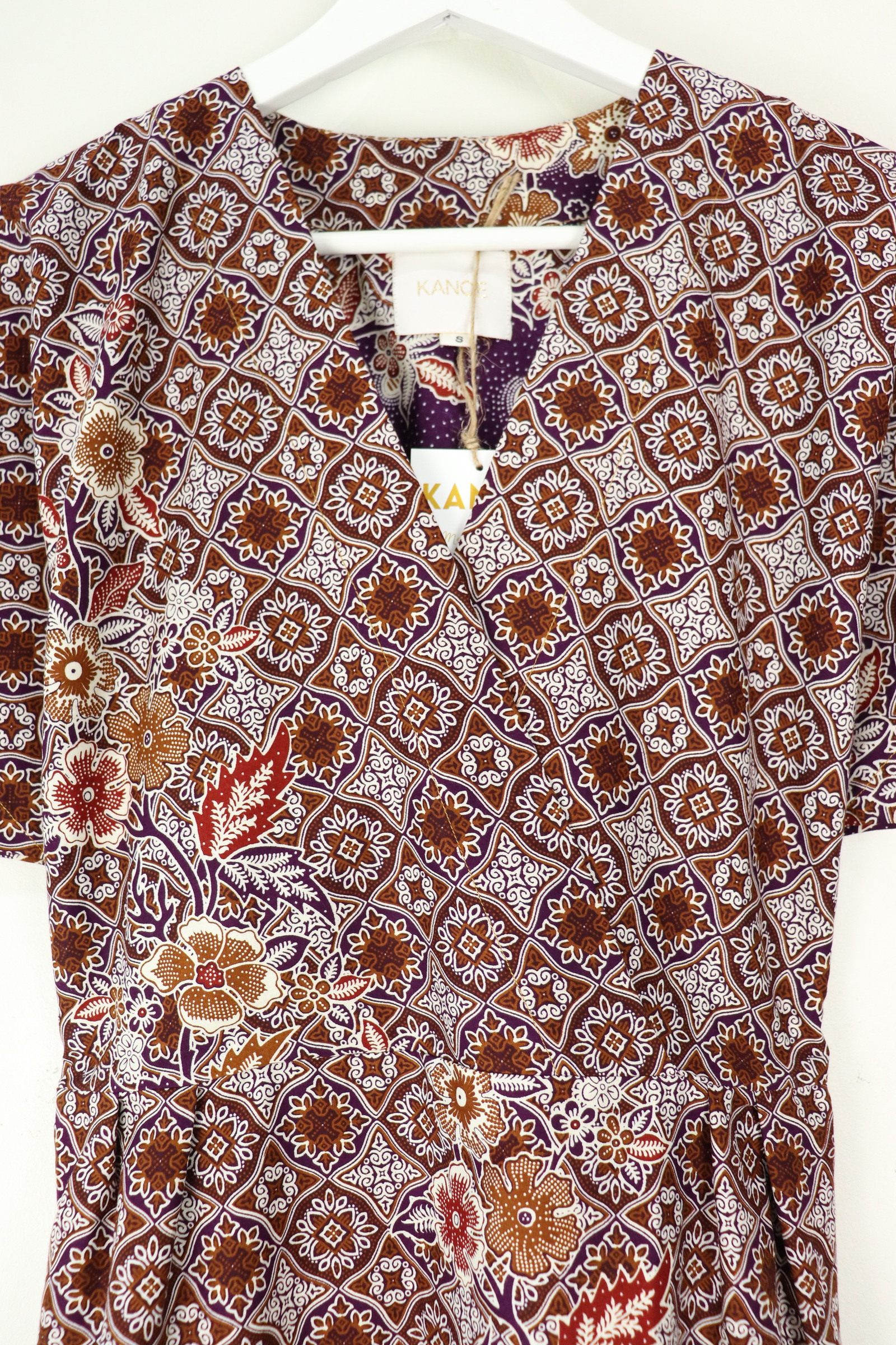 Kimono Wrap Dress - Nagano Dawning [ Smaller Freesize ]