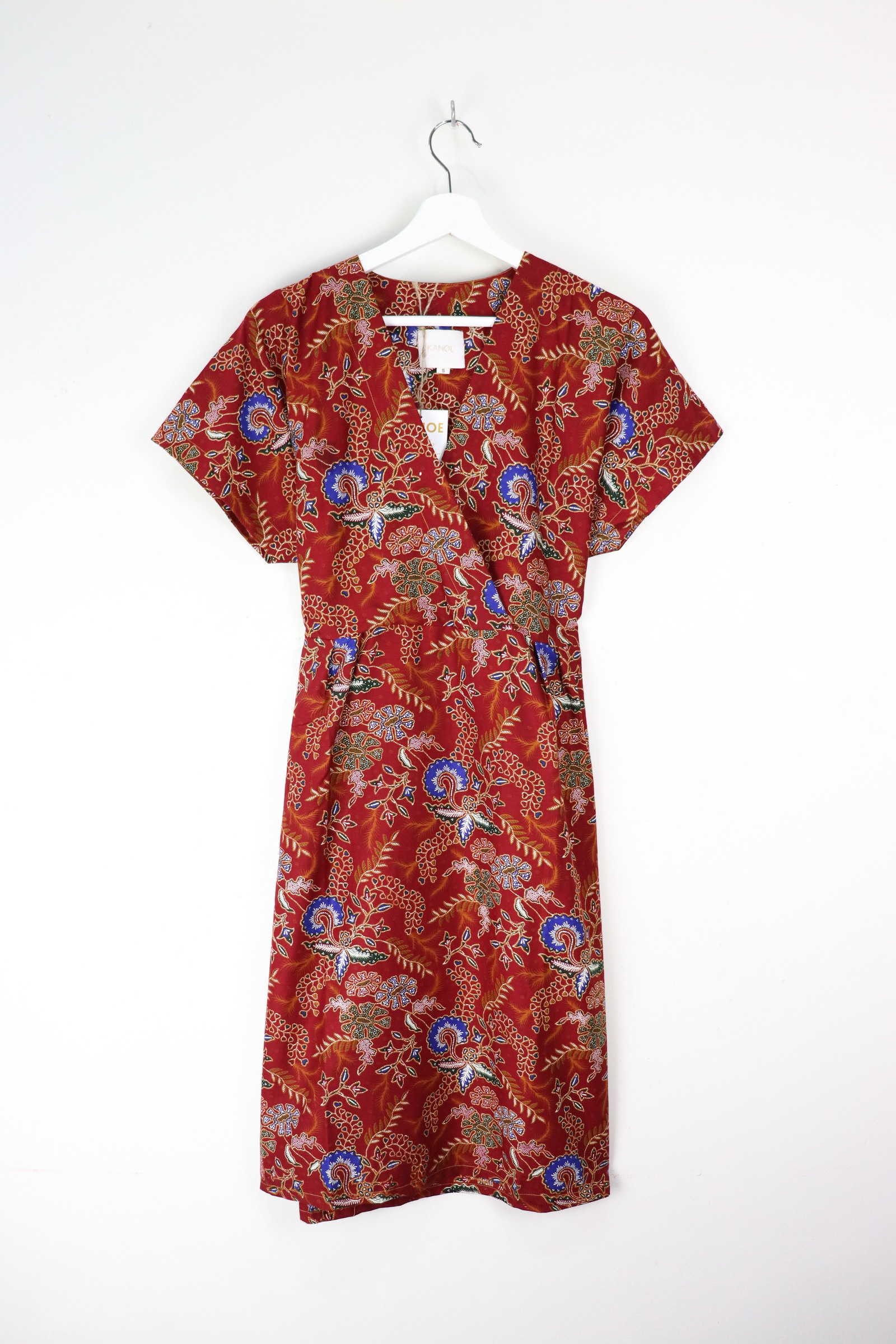 Kimono Wrap Dress - Tokyo Vines [ Smaller Freesize ]