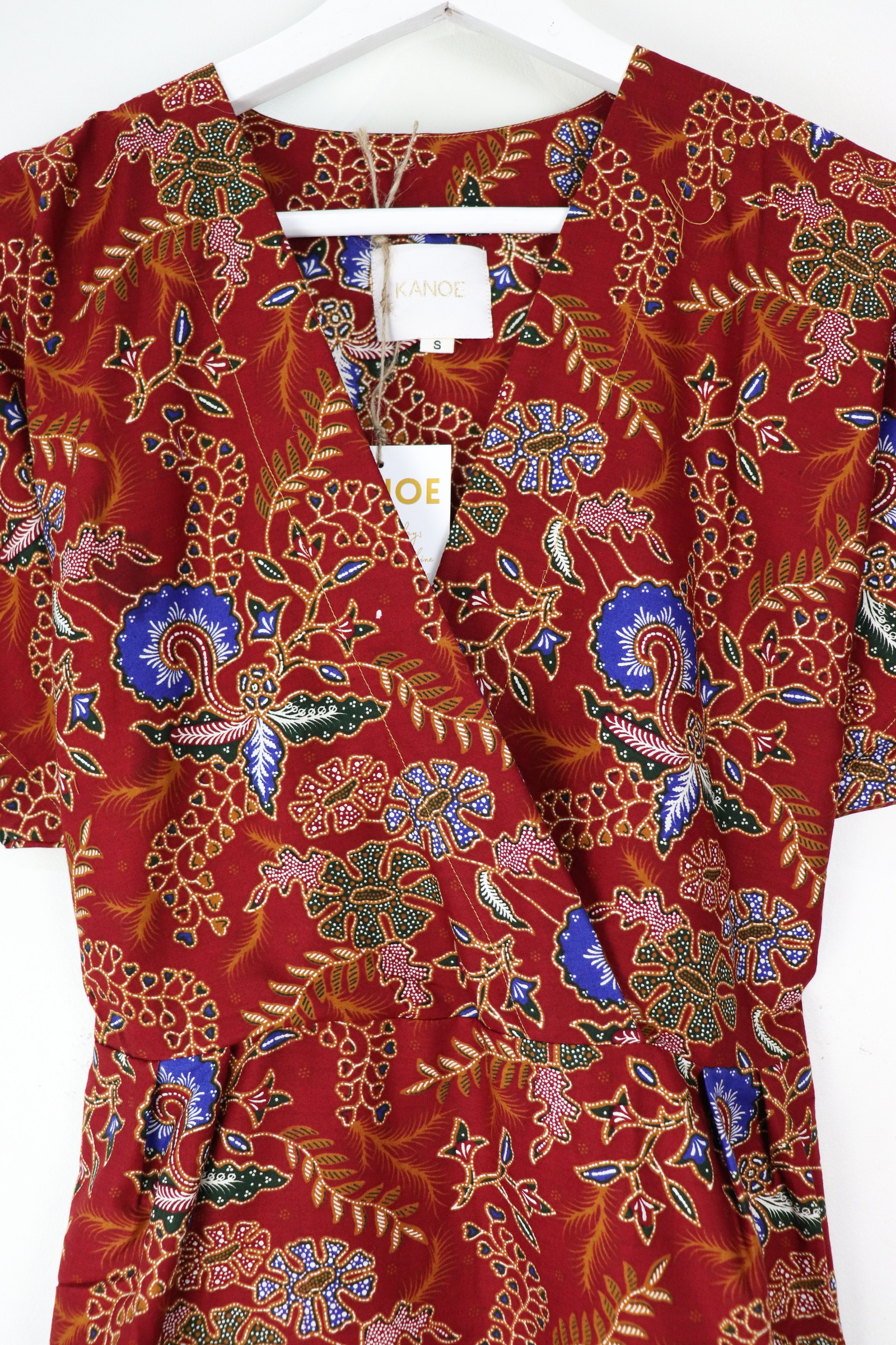 Kimono Wrap Dress - Tokyo Vines [ Smaller Freesize ]