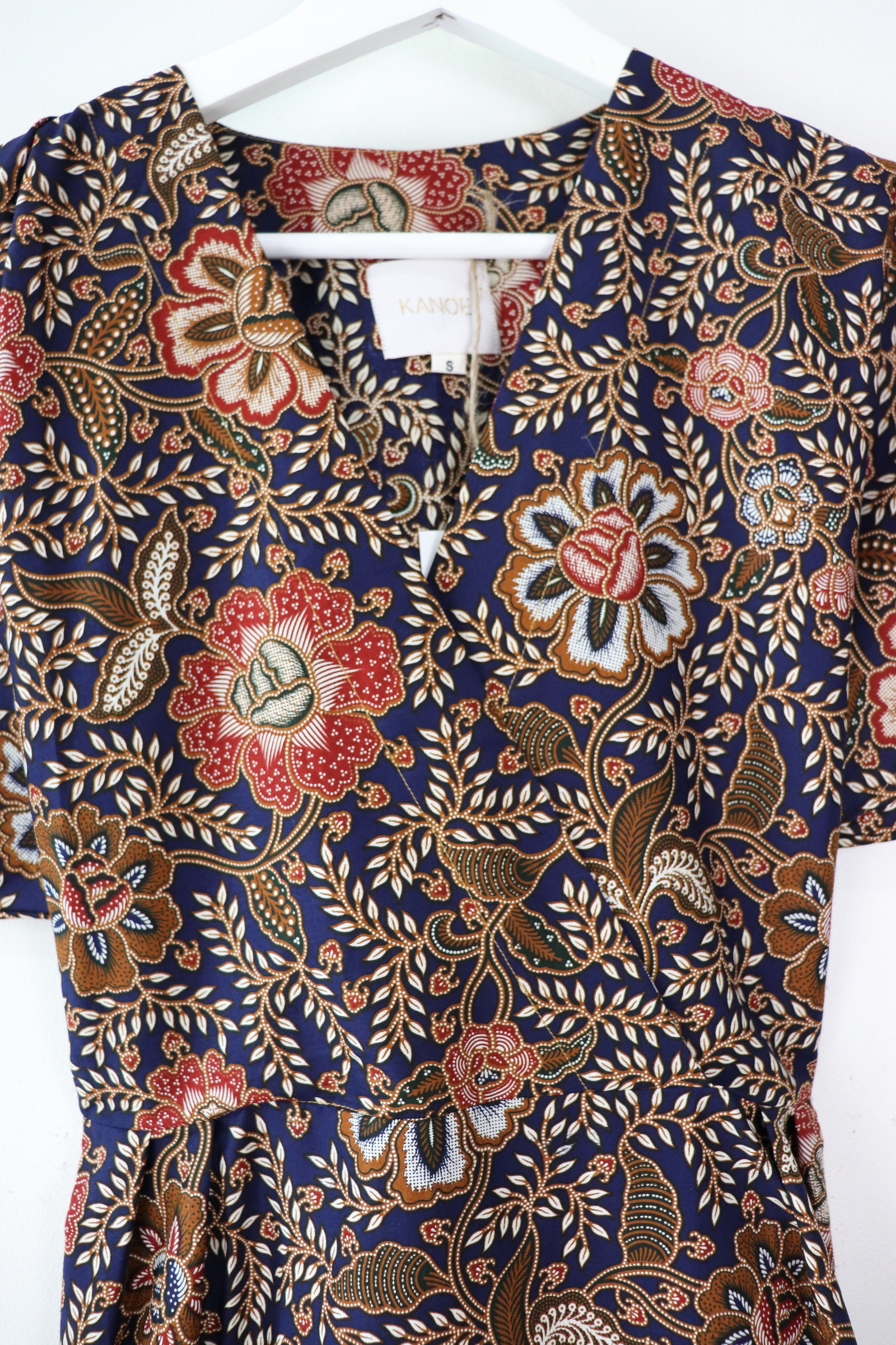 Kimono Wrap Dress - Yokohama Trees [ Smaller Freesize ]